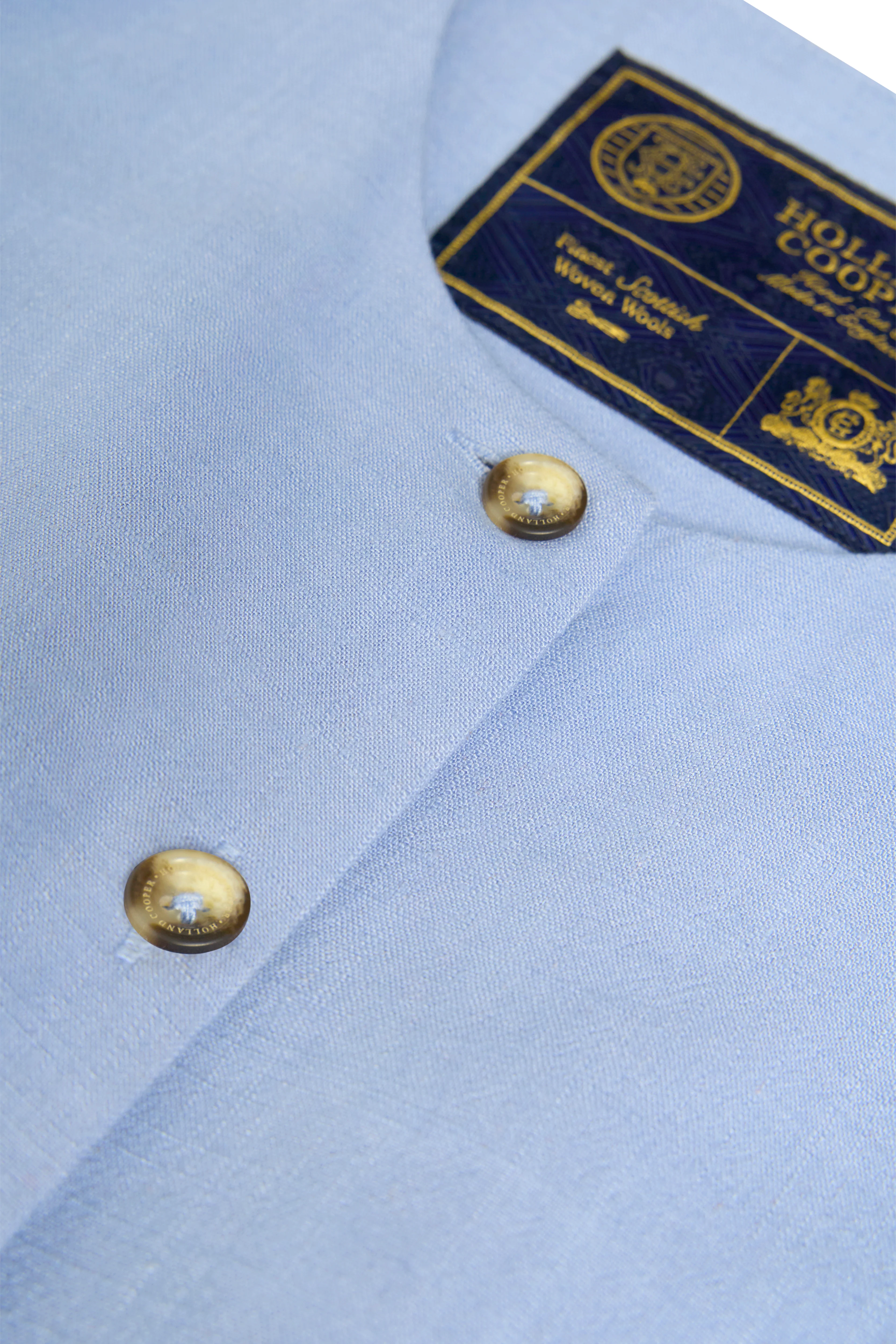 Richmond Waistcoat (Ice Blue Linen) - Image 10