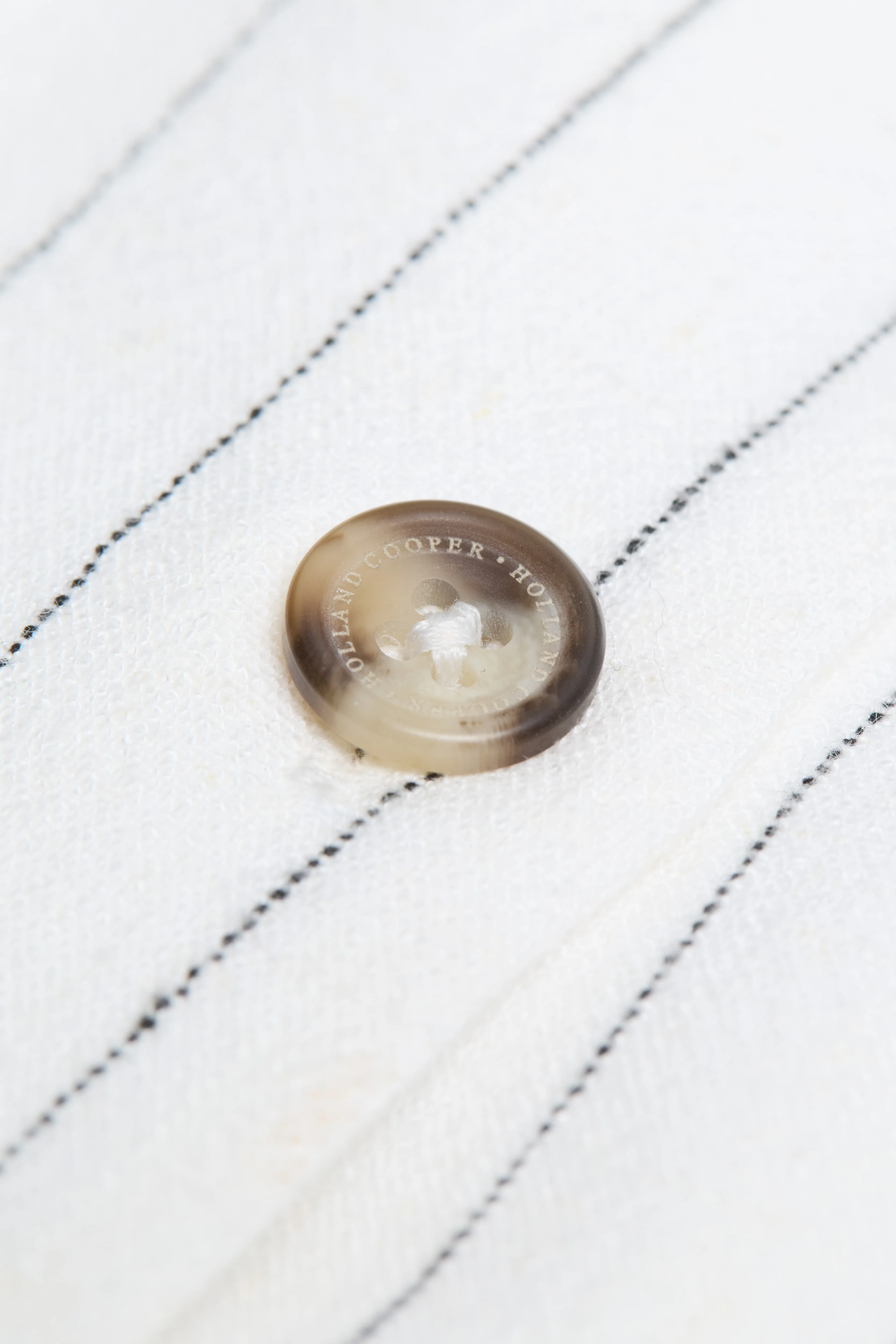 Richmond Waistcoat (Oyster Linen Pinstripe) - Image 6