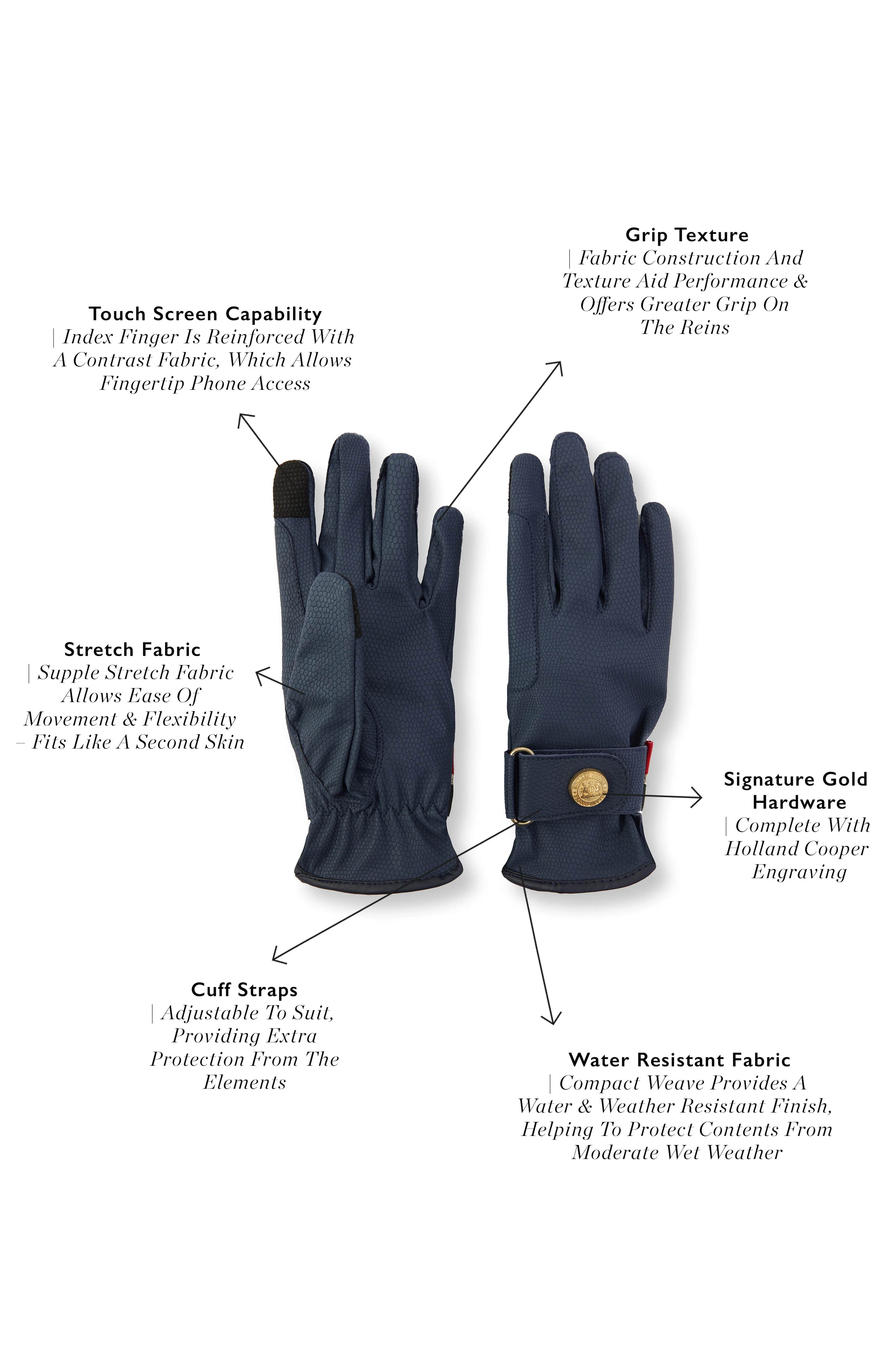 Riding Glove (Navy) - Image 5