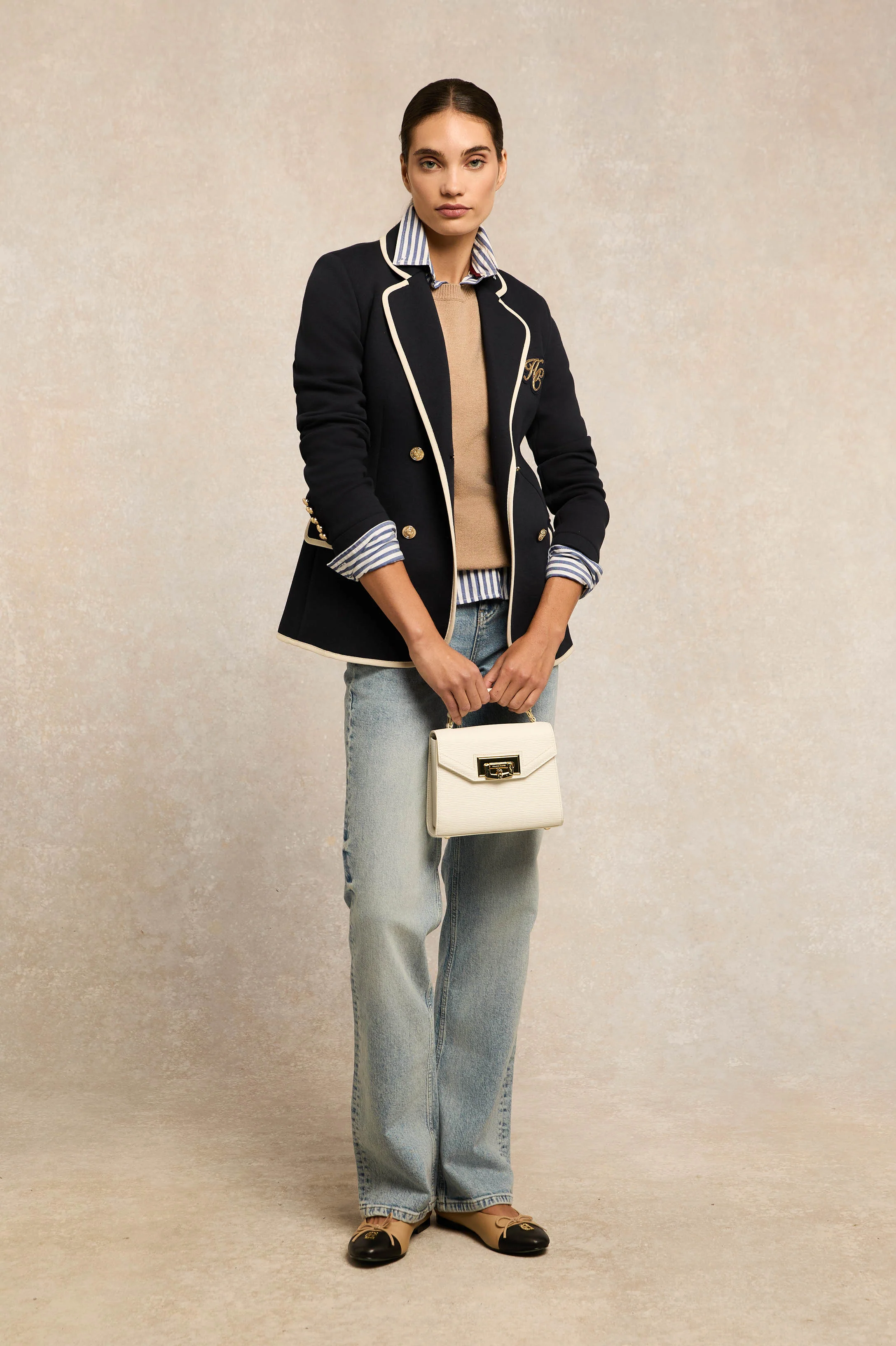 Sarah Crew Neck Knit (Dark Camel) - Image 3