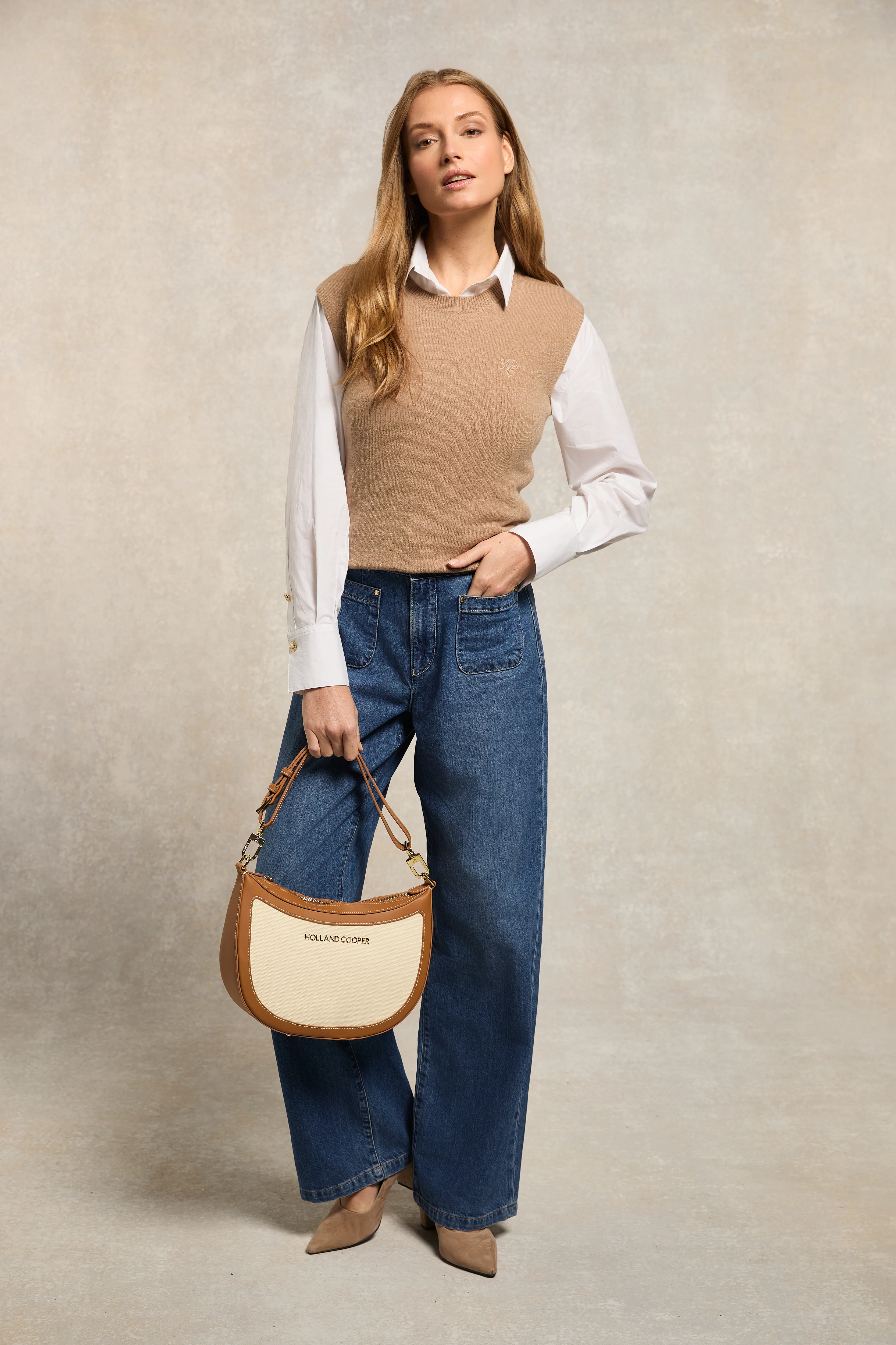 Sarah Knitted Tank (Camel) - Image 3