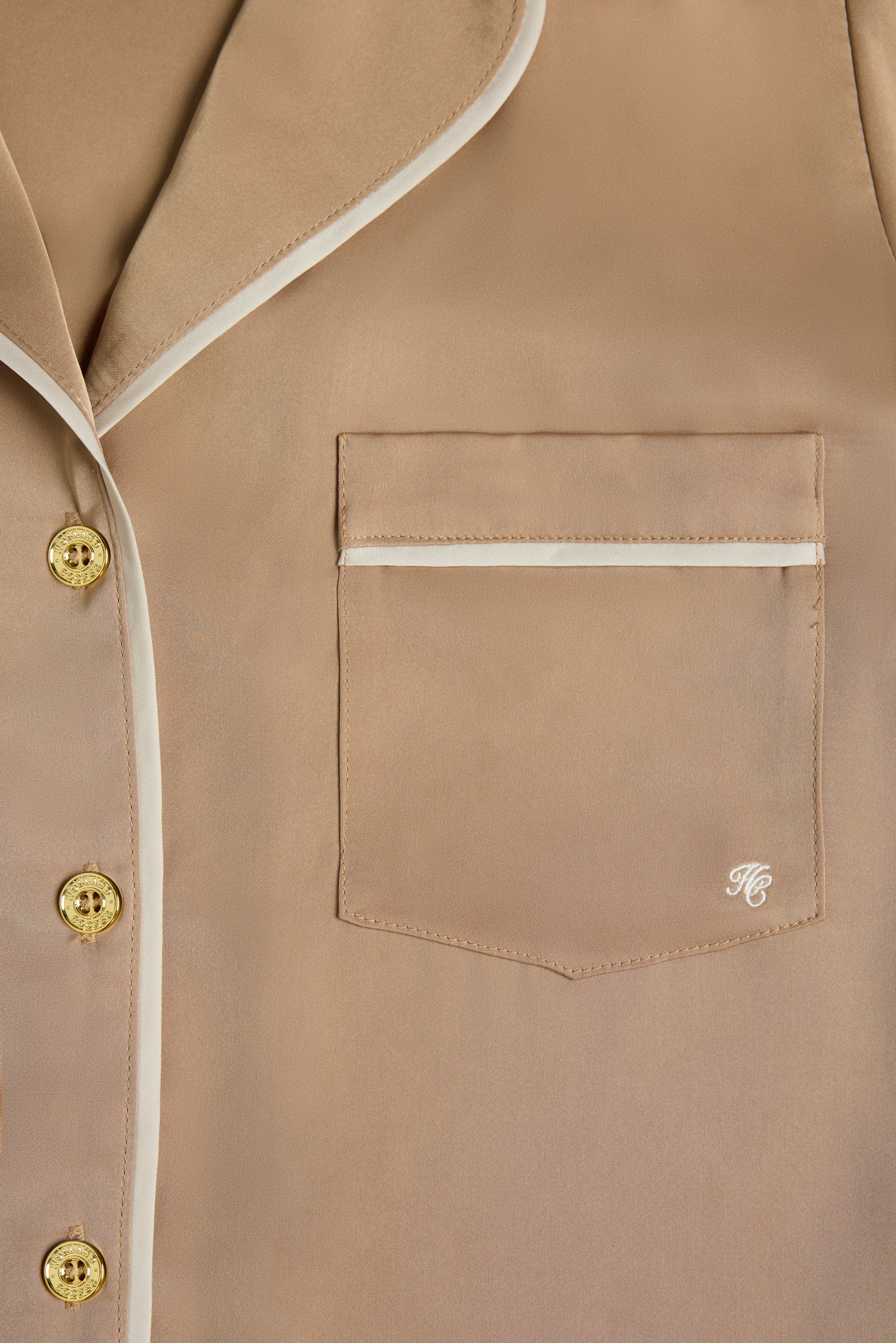 Satin Pyjama Set (Champagne) - Image 12