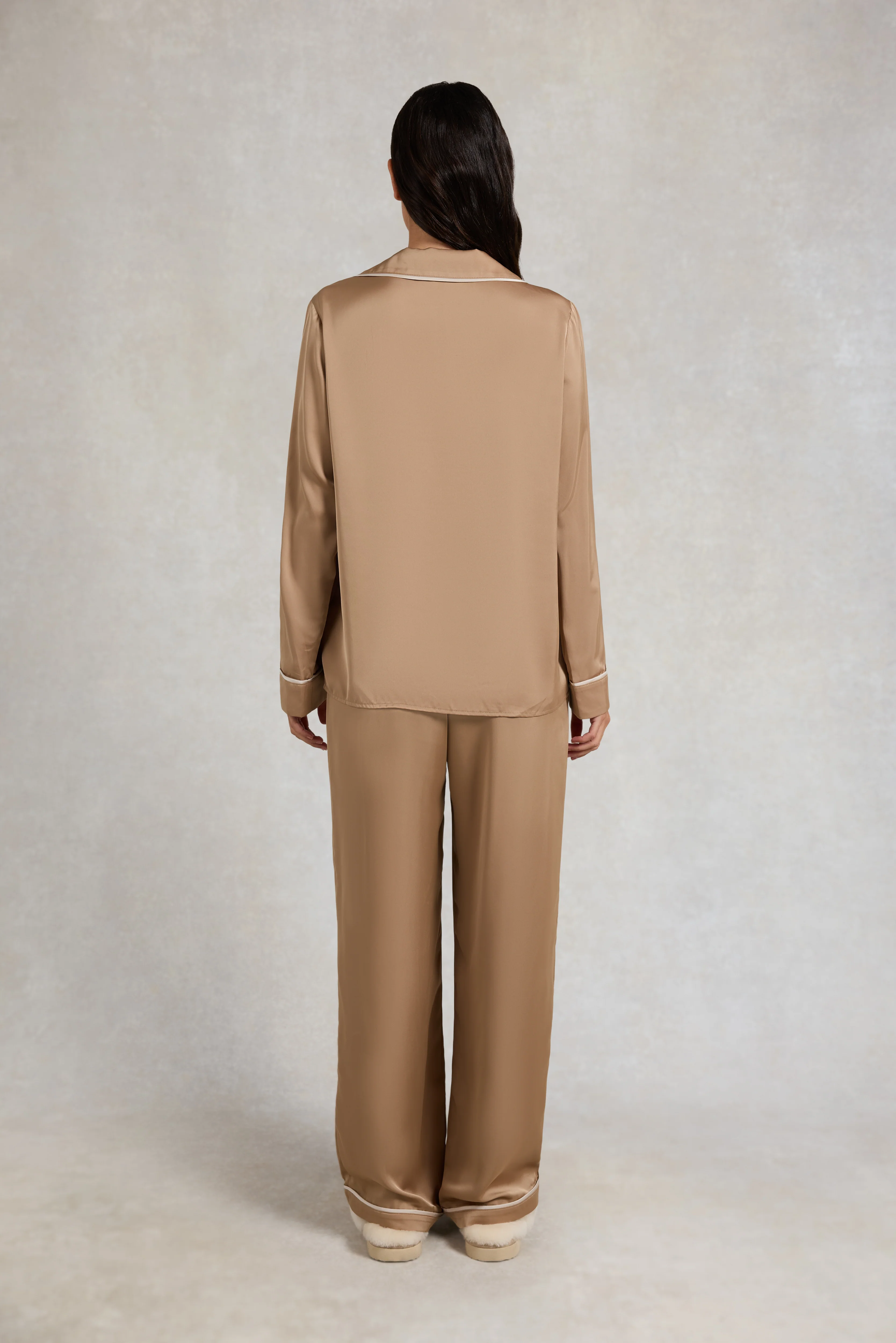 Satin Pyjama Set (Champagne) - Image 7