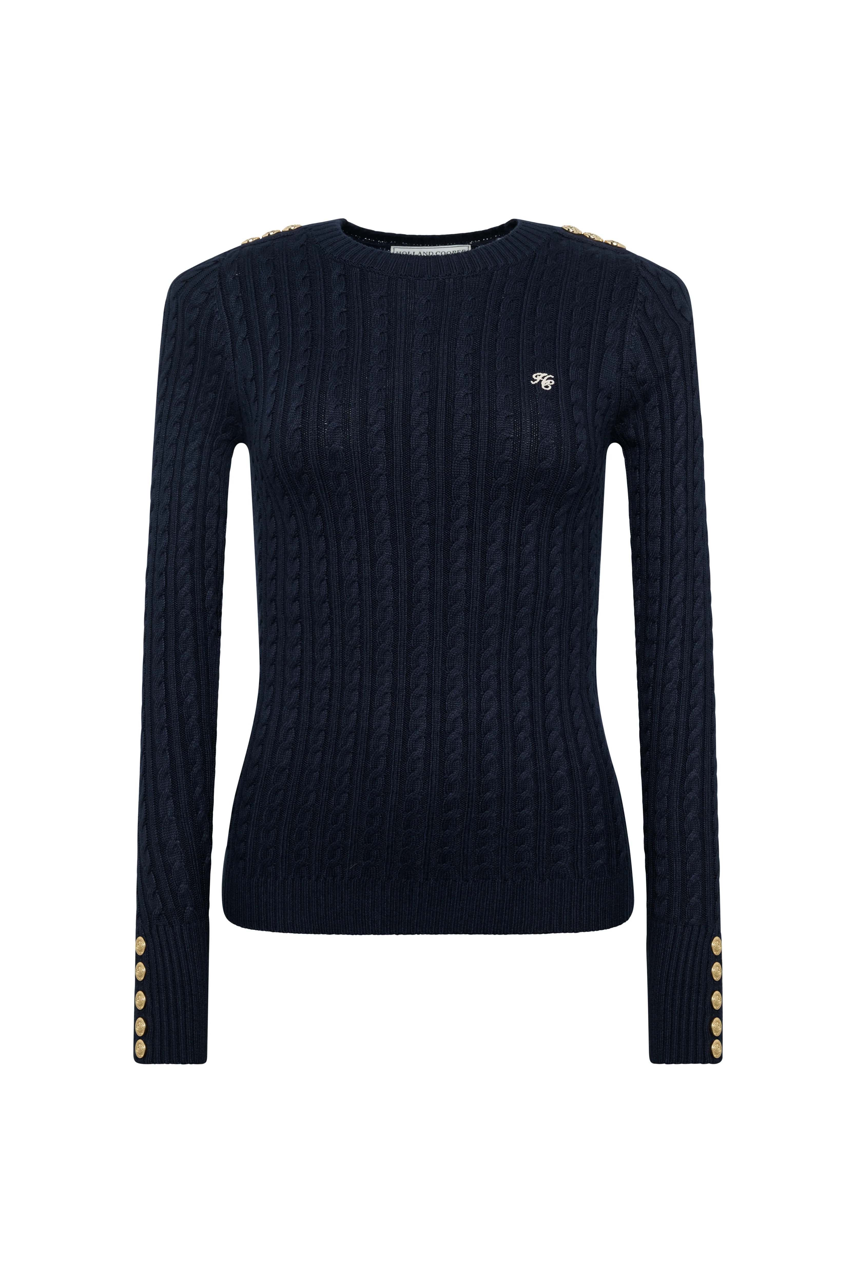 Seattle Cable Crew Knit (Ink Navy) - Image 5