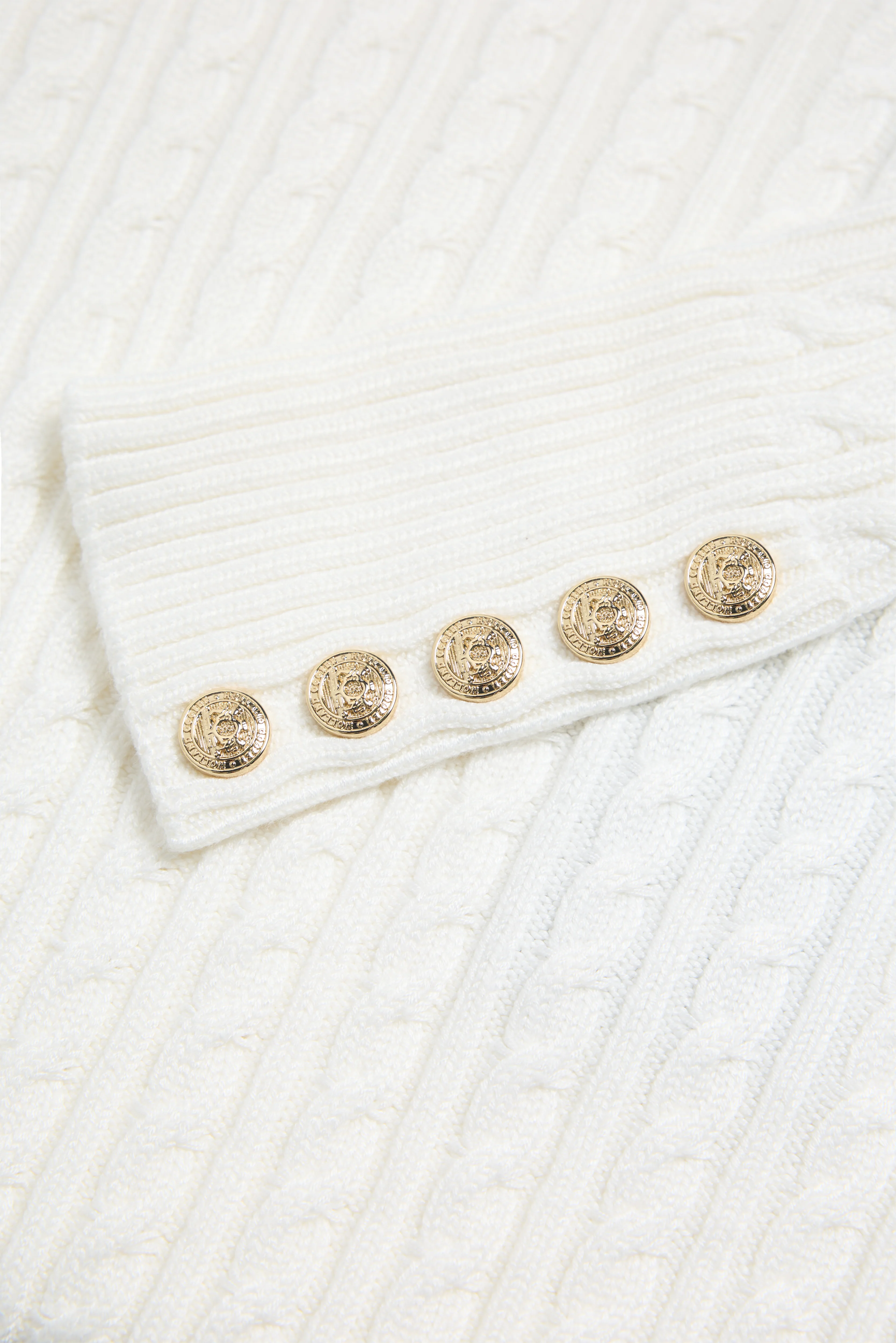 Seattle Cable Crew Knit (White) - Image 7