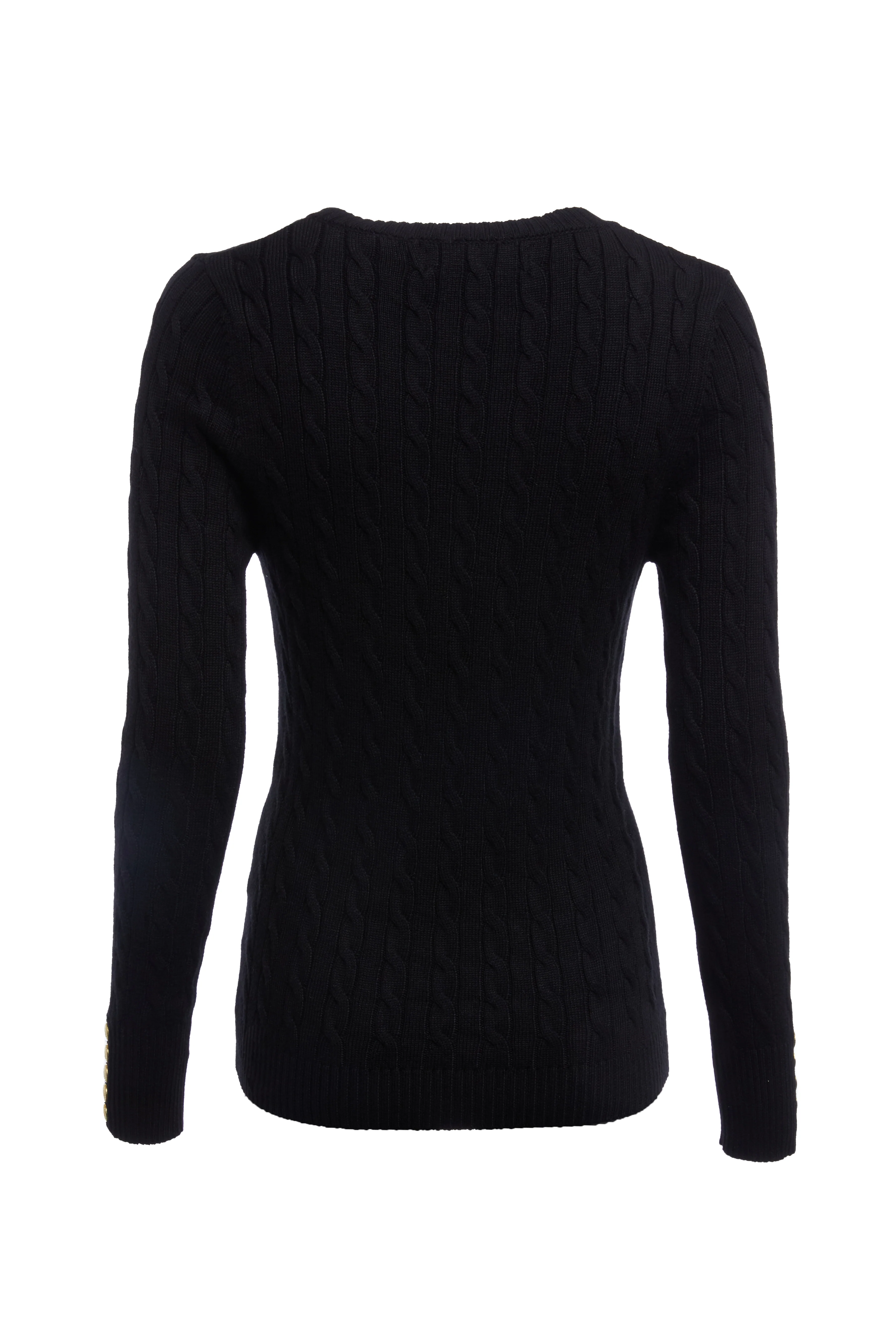 Seattle V-Neck Knit (Black) - Image 8