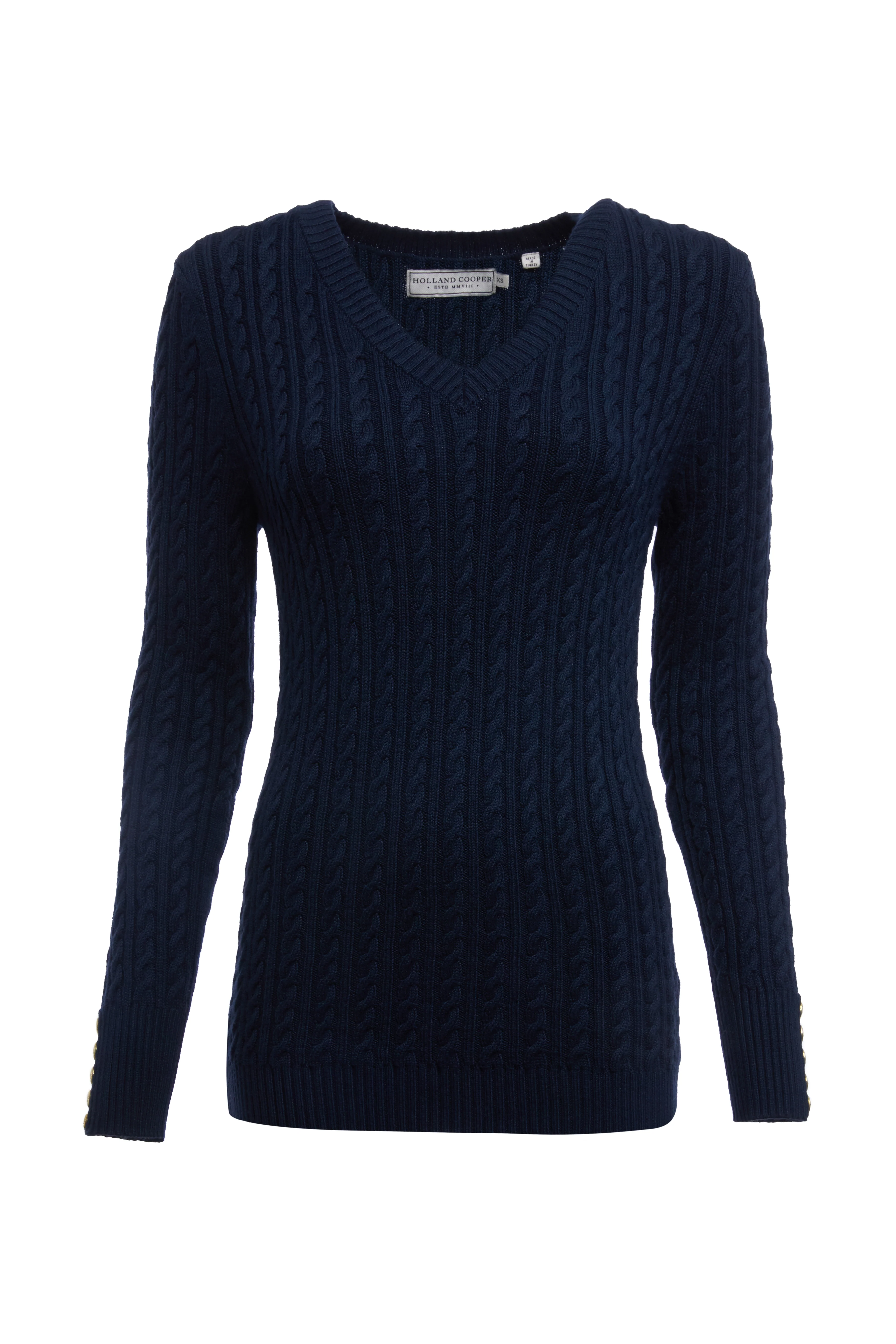 Seattle V-Neck Knit (Ink Navy) - Image 6
