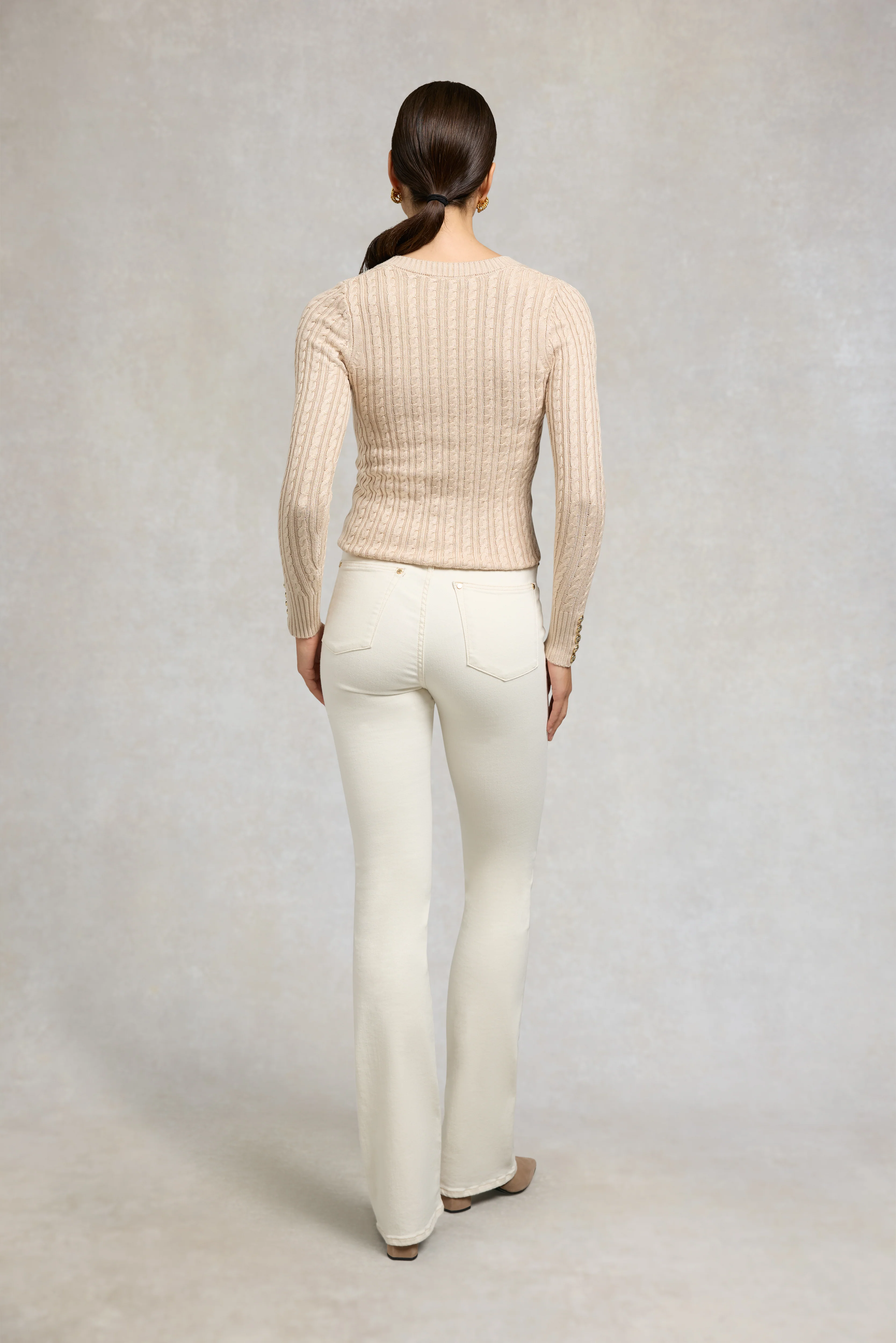 Seattle V-Neck Knit (Oatmeal) - Image 4