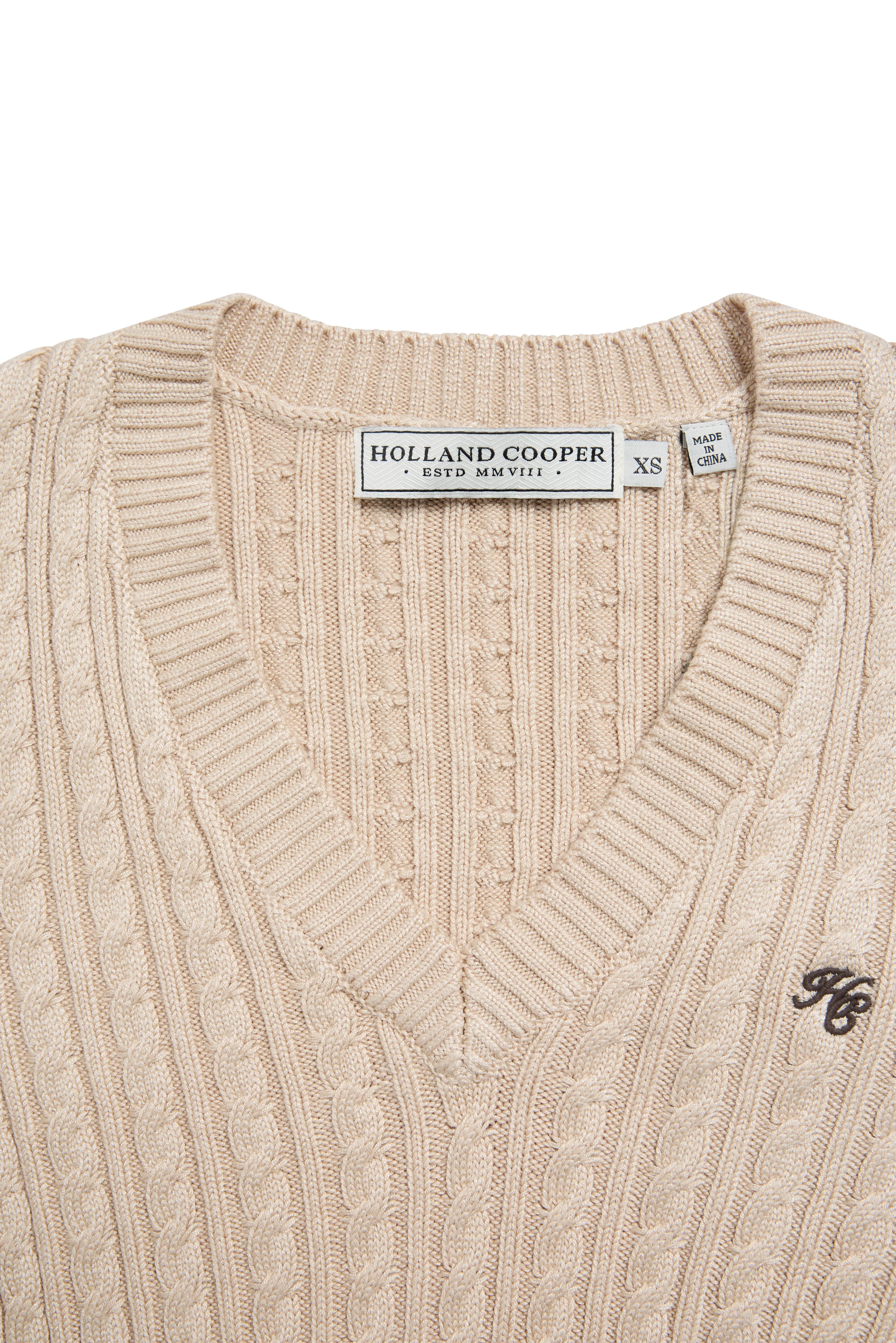 Seattle V-Neck Knit (Oatmeal) - Image 7