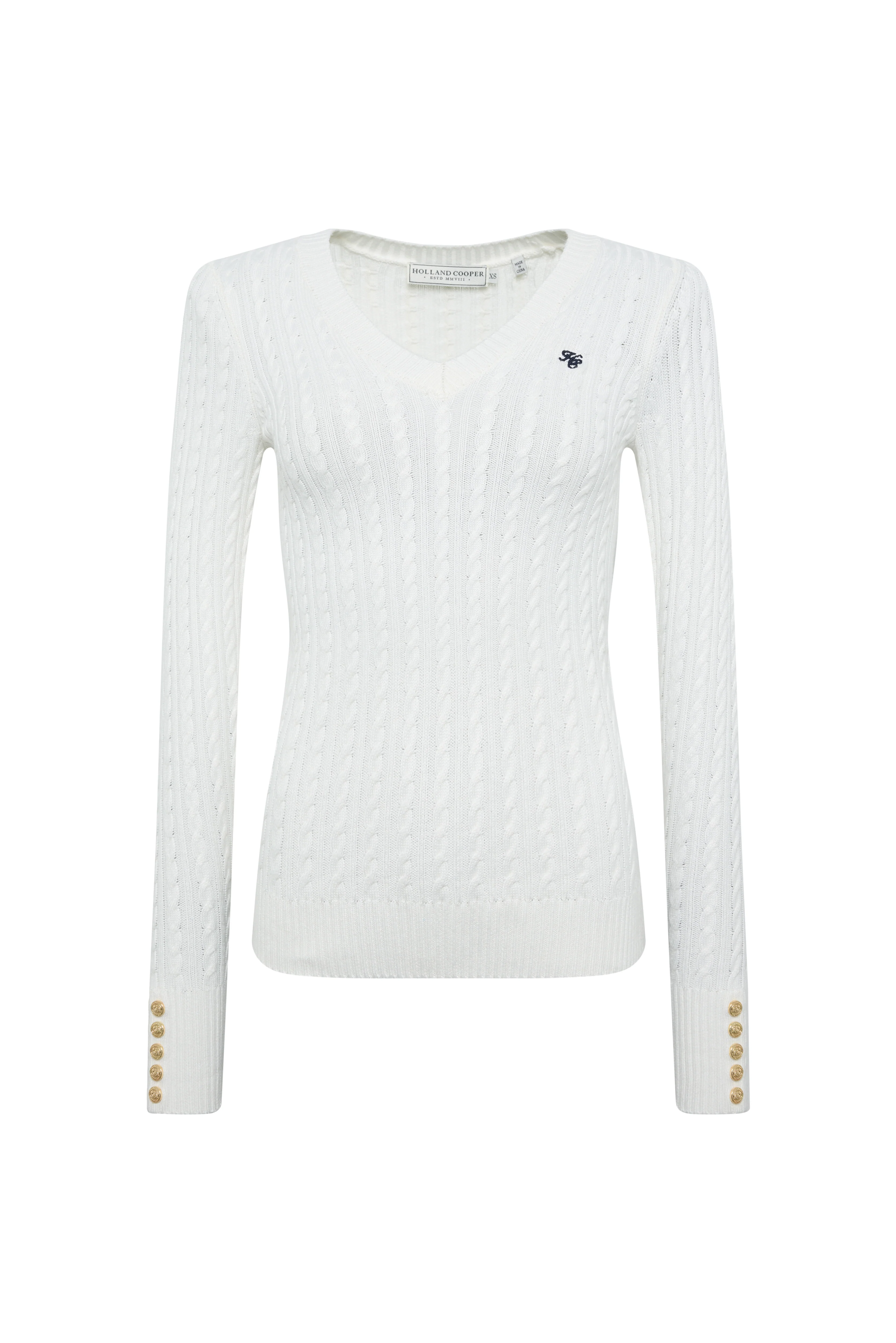 Seattle V-Neck Knit (Winter White) - Image 6