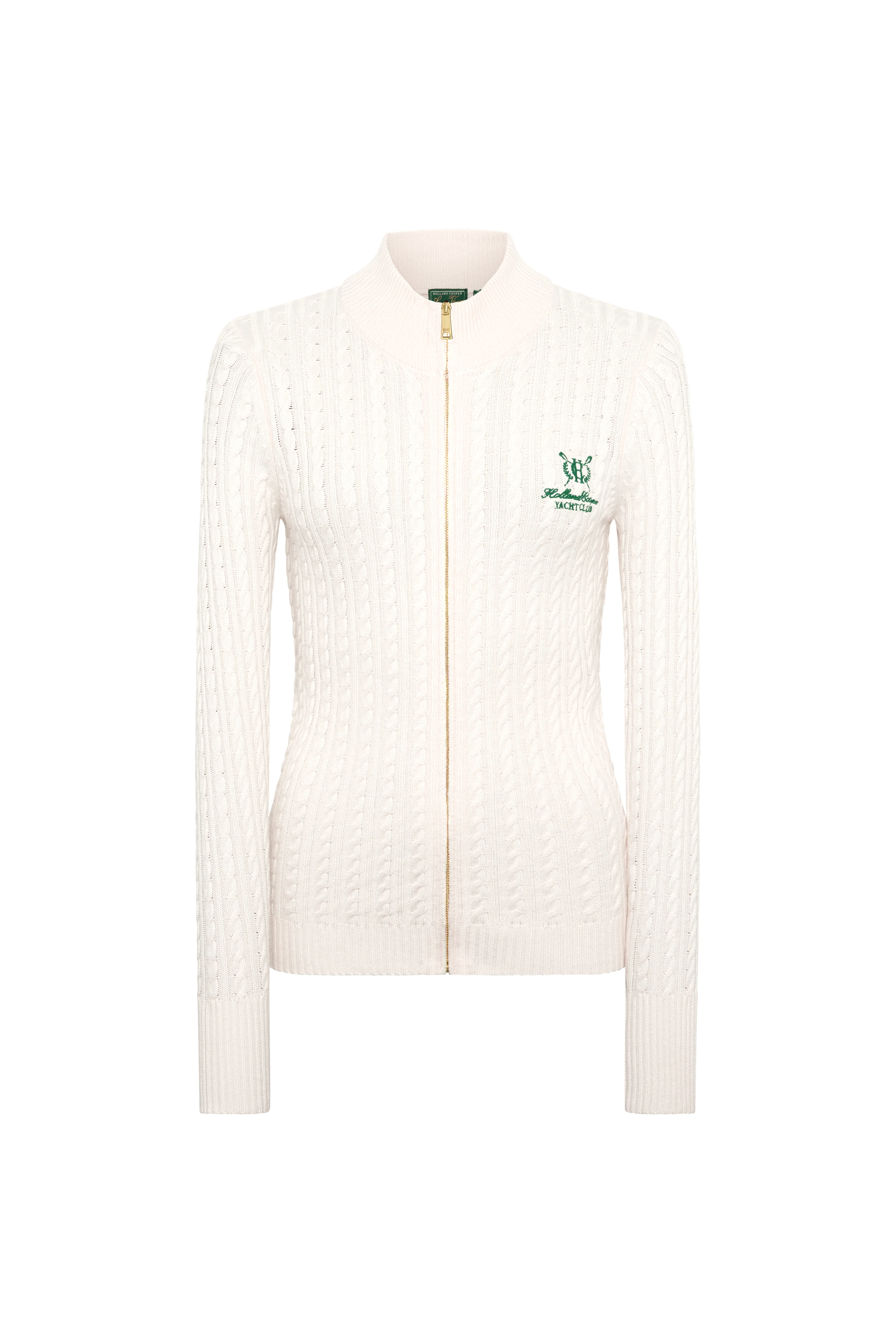 Seattle Zip Through Cardigan (Natural) - Image 7