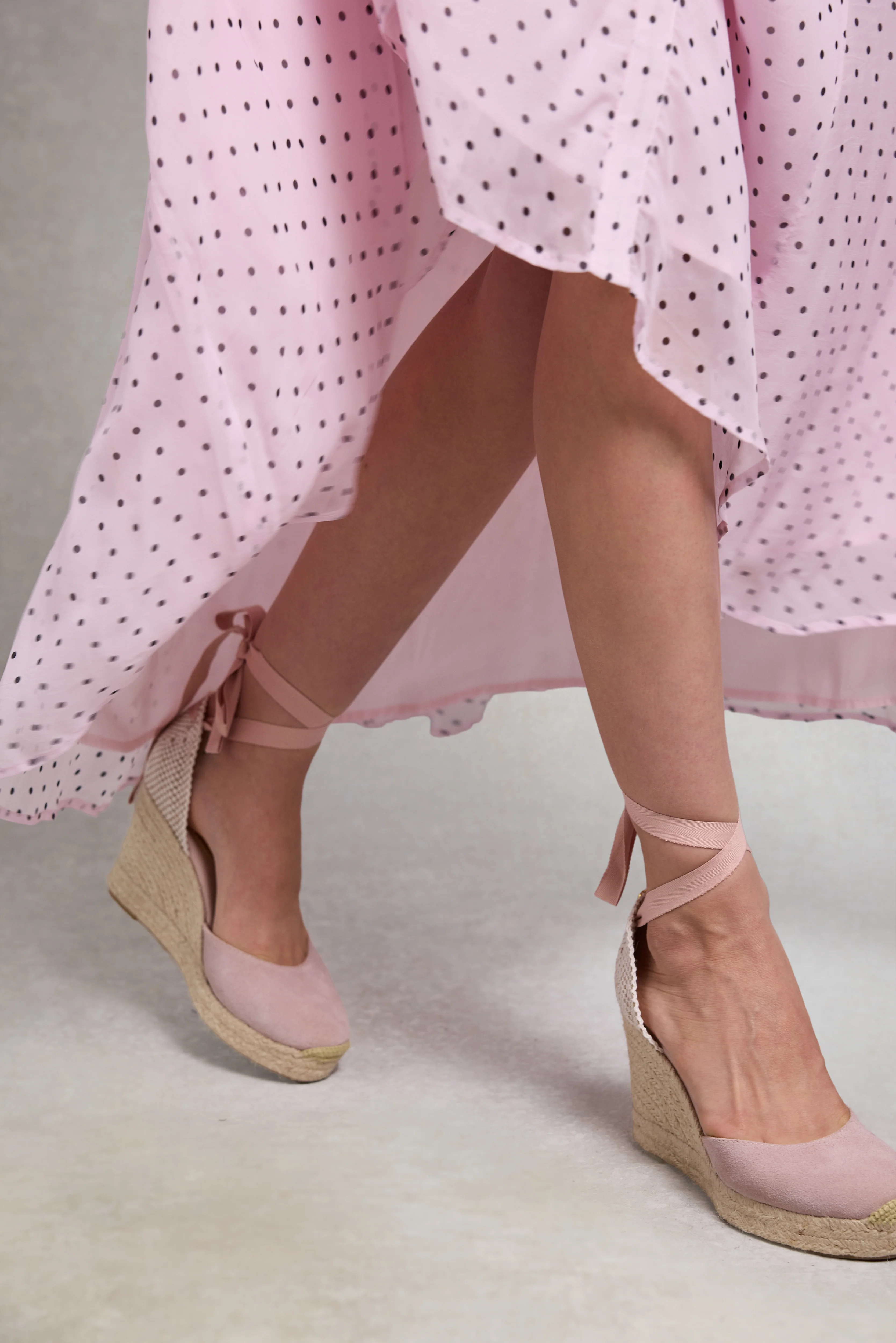 Seville Wedge Espadrille (Blush Pink) - Image 3