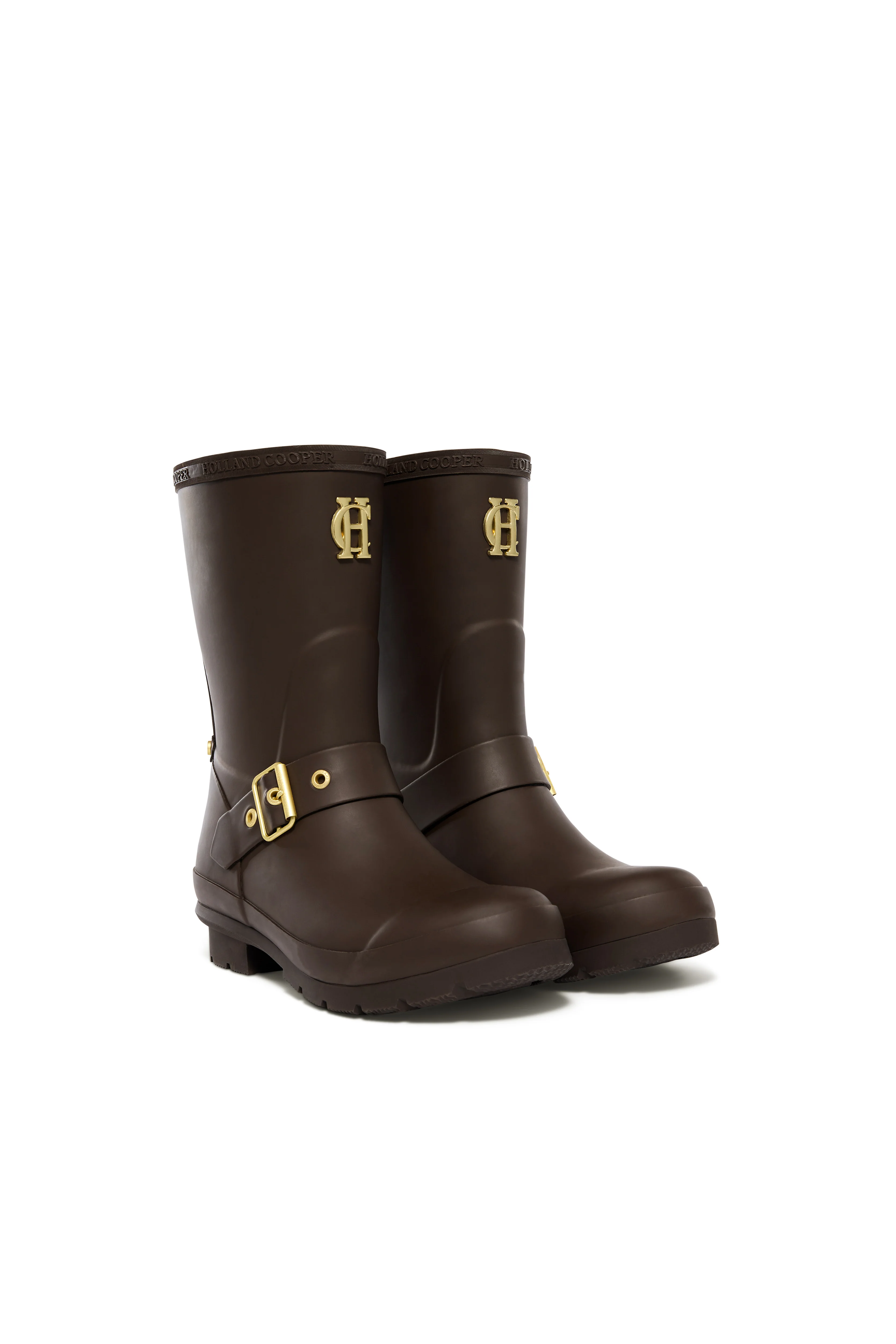 Sherpa Lined Chelsea Wellington (Chocolate Matte Gold) - Image 2