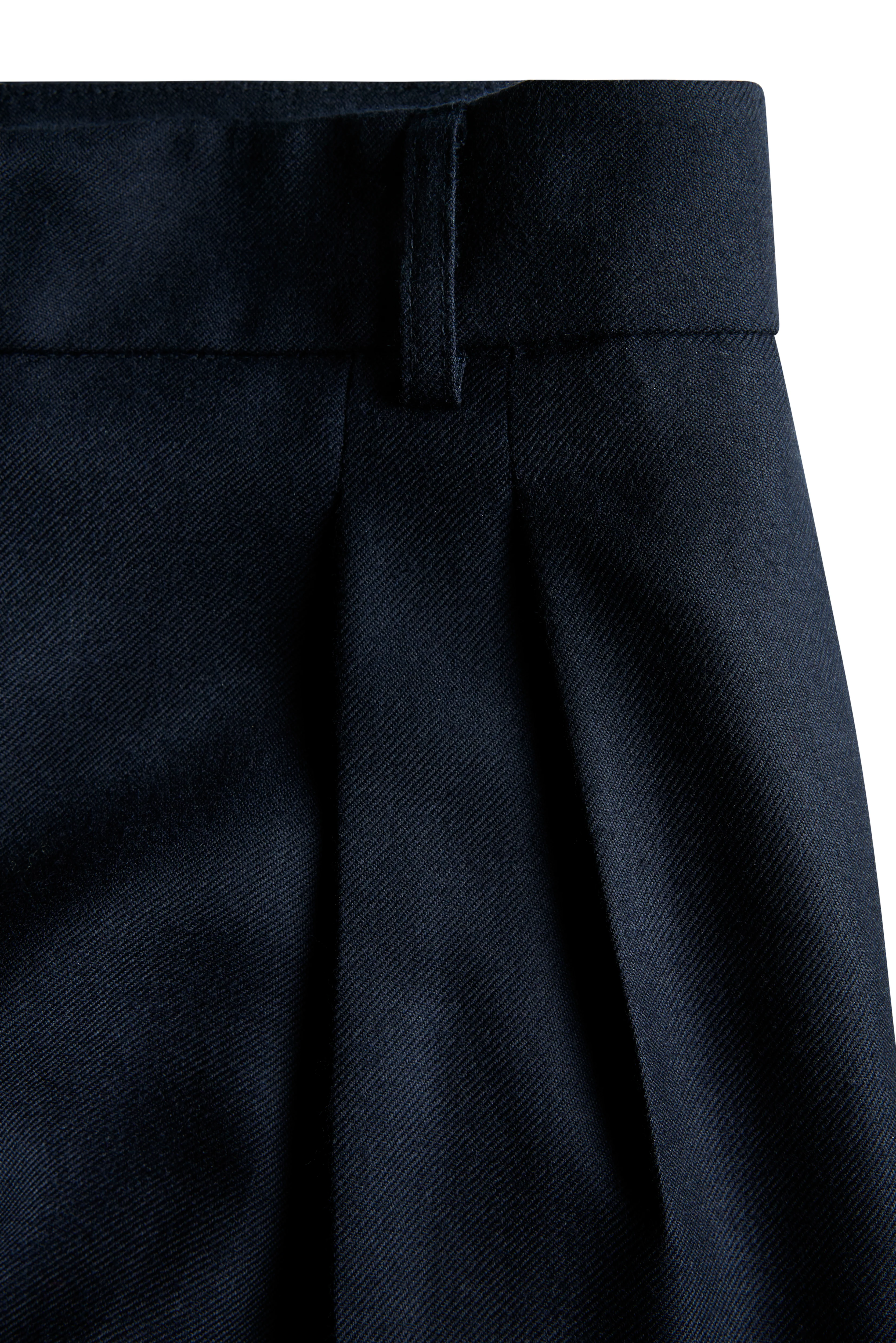 Shoreditch Pleated Trouser (Ink Navy Twill) - Image 7