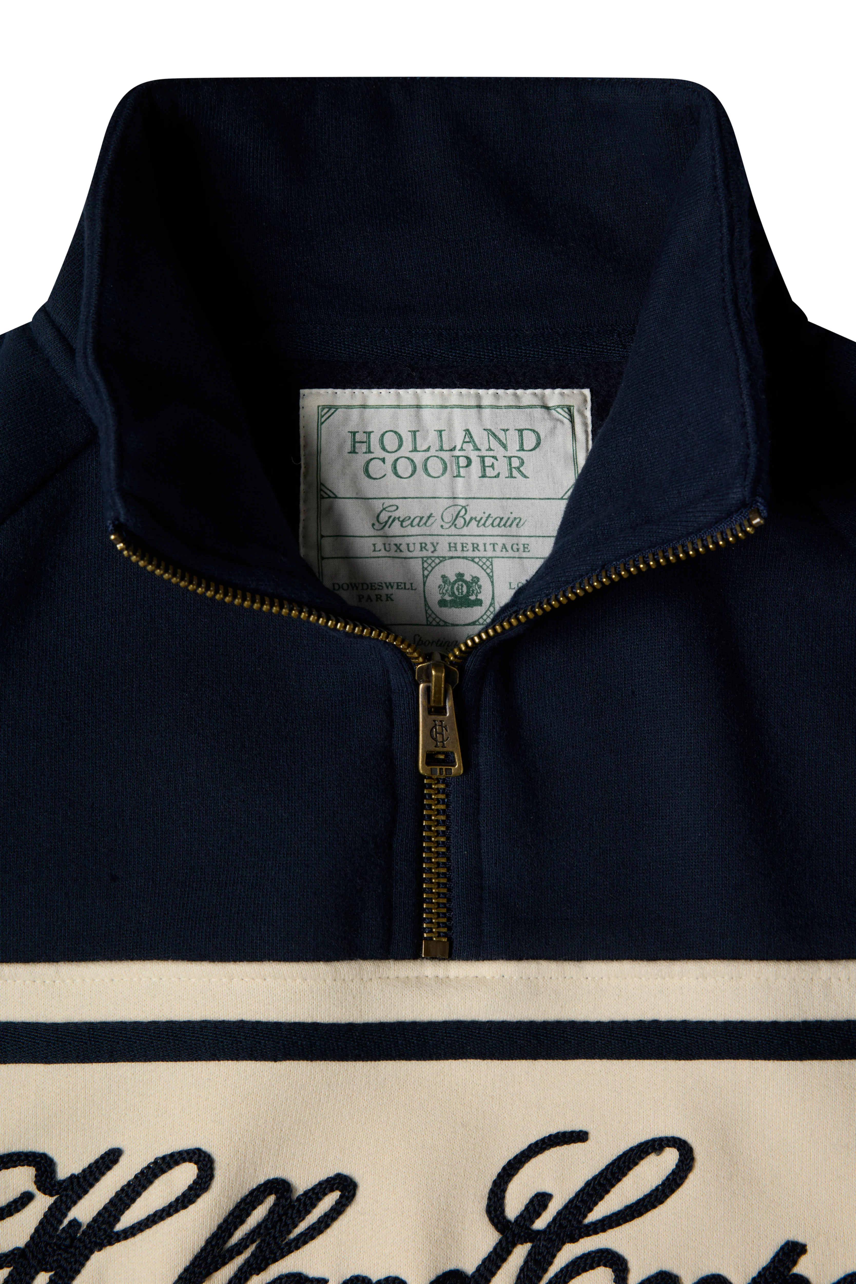 Signature Quarter Zip Sweat (Ink Navy) - Image 9