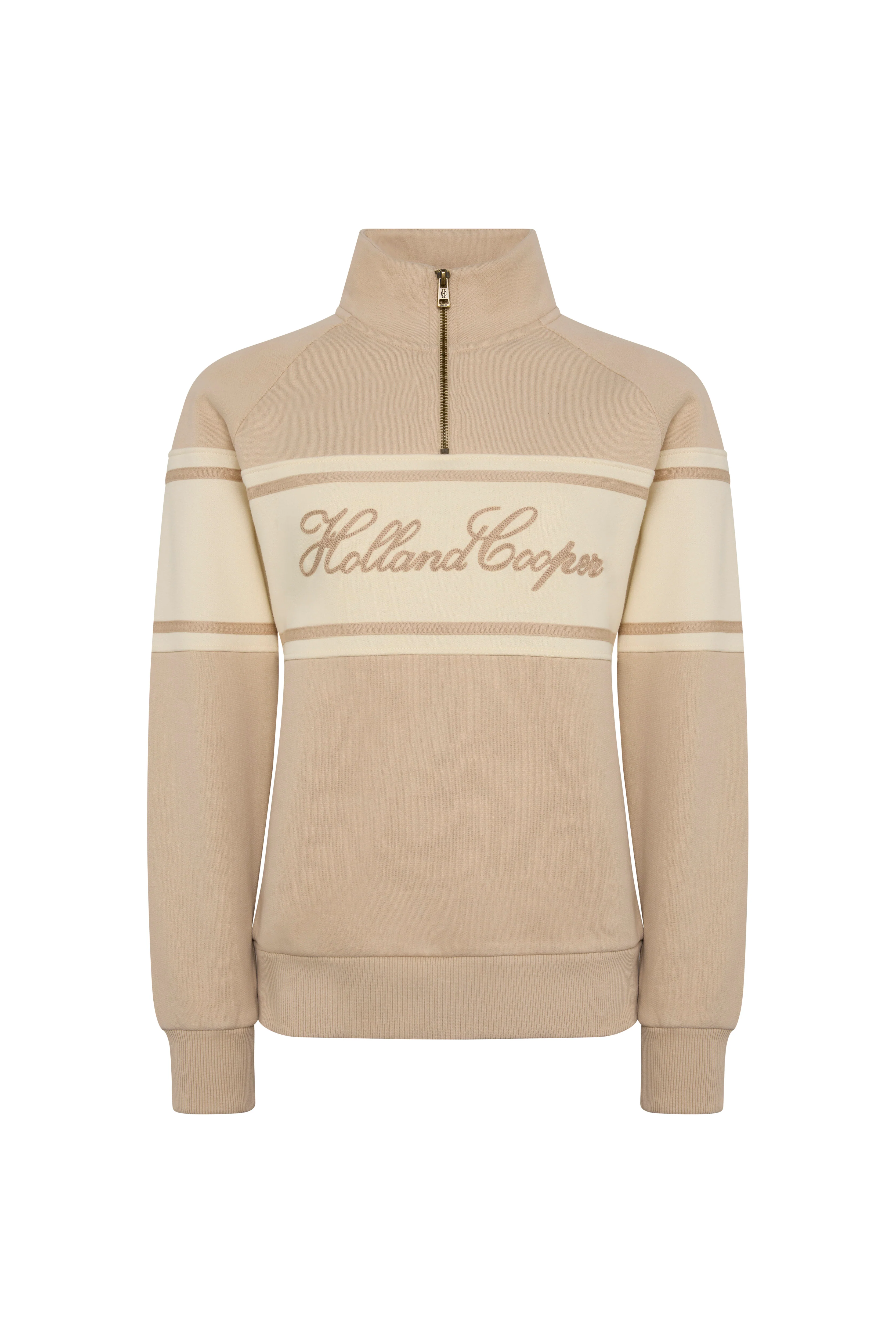 Signature Quarter Zip Sweat (Stone) - Image 8