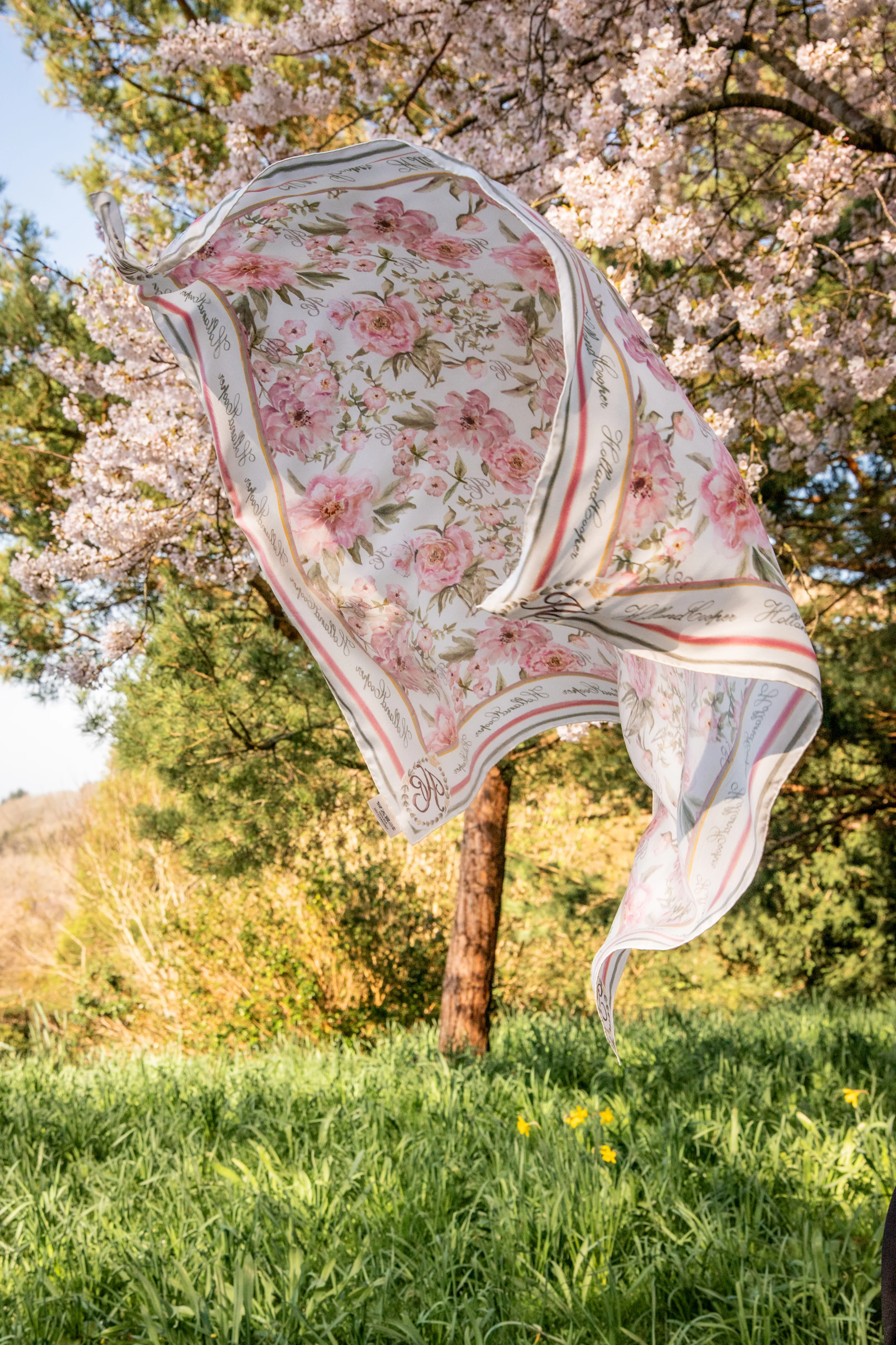 Silk Scarf (English Rose) - Image 3