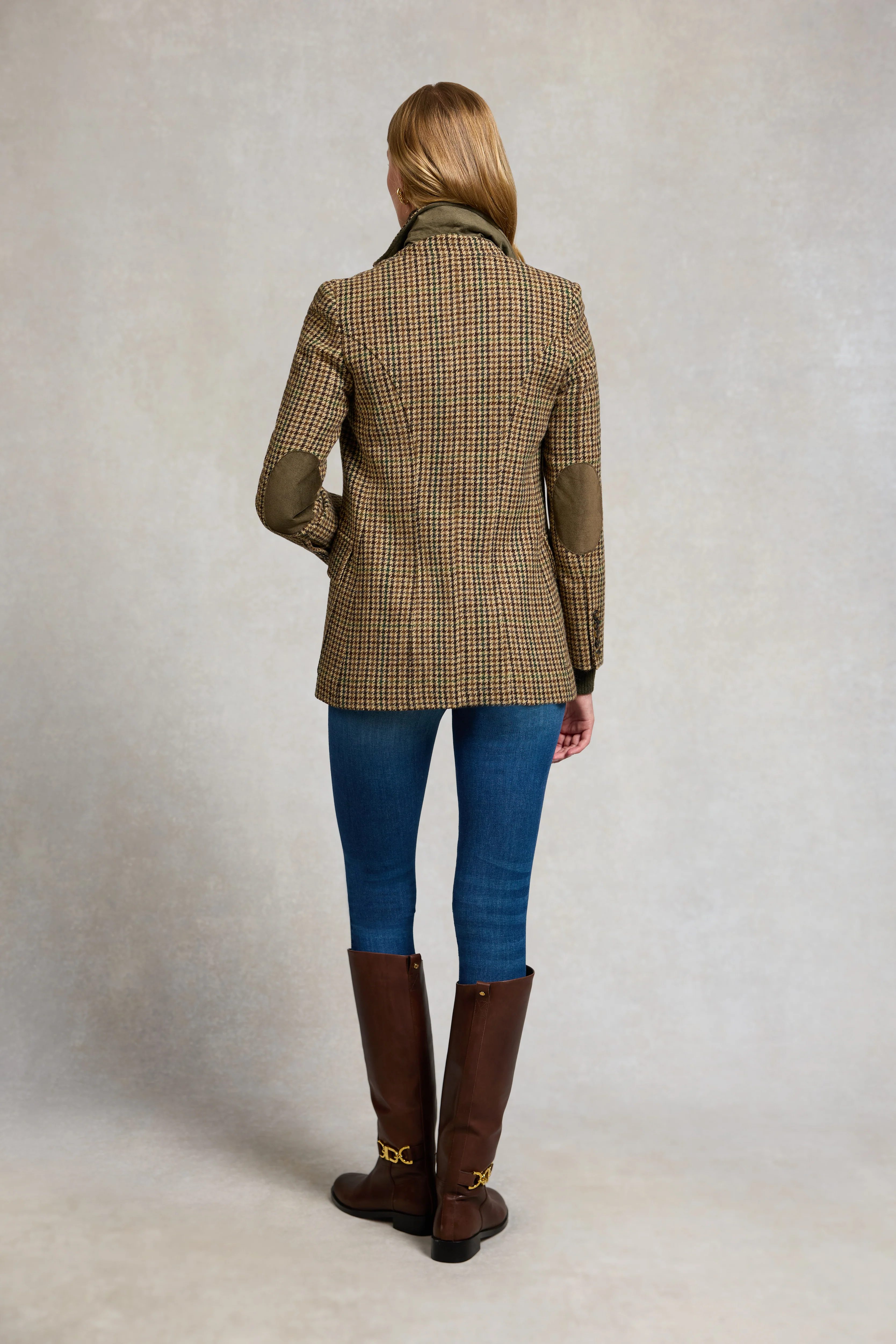 Single Breasted Field Blazer (Hailes Green Tweed) - Image 6