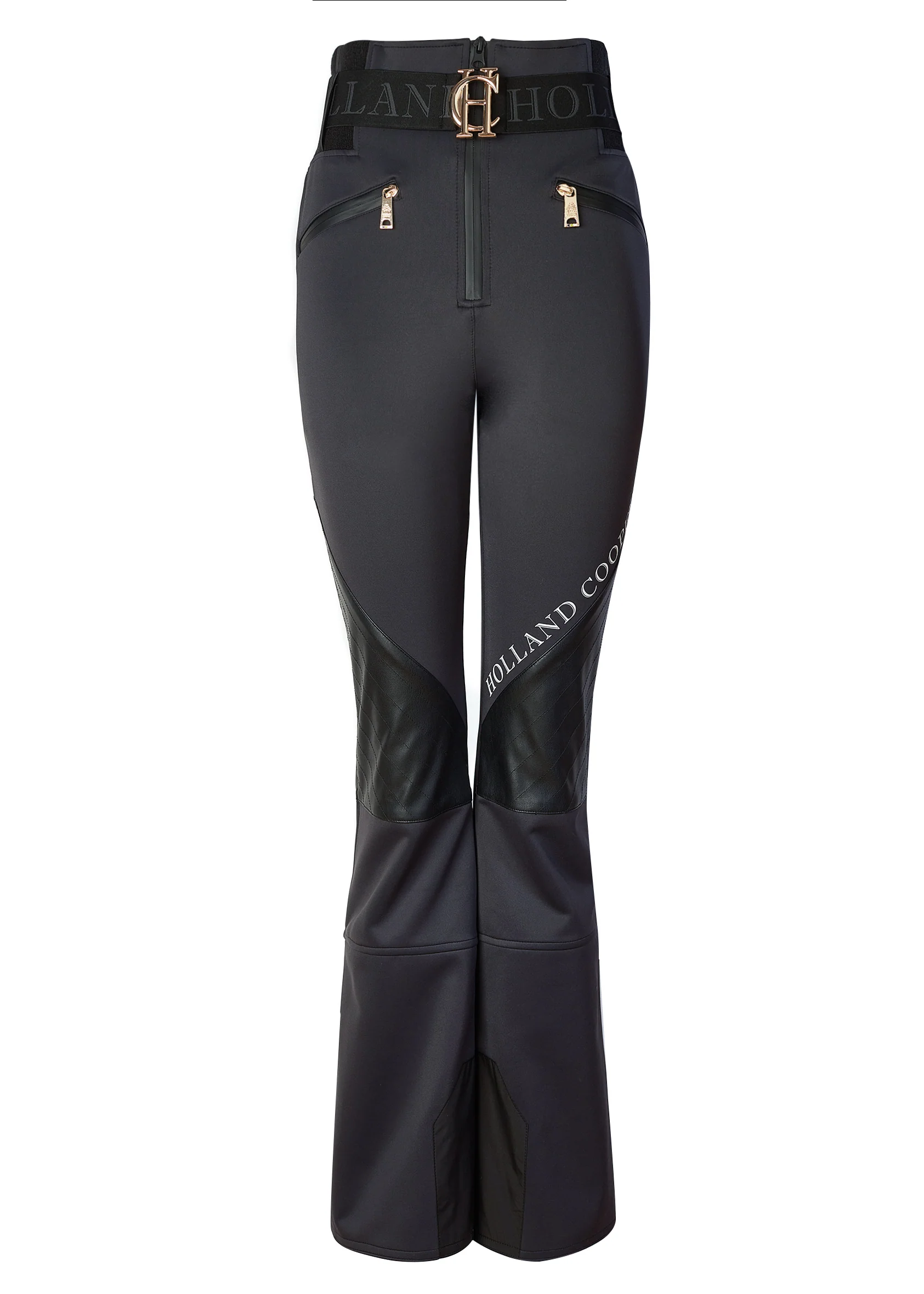 Ski Salopettes (Black) - Image 4