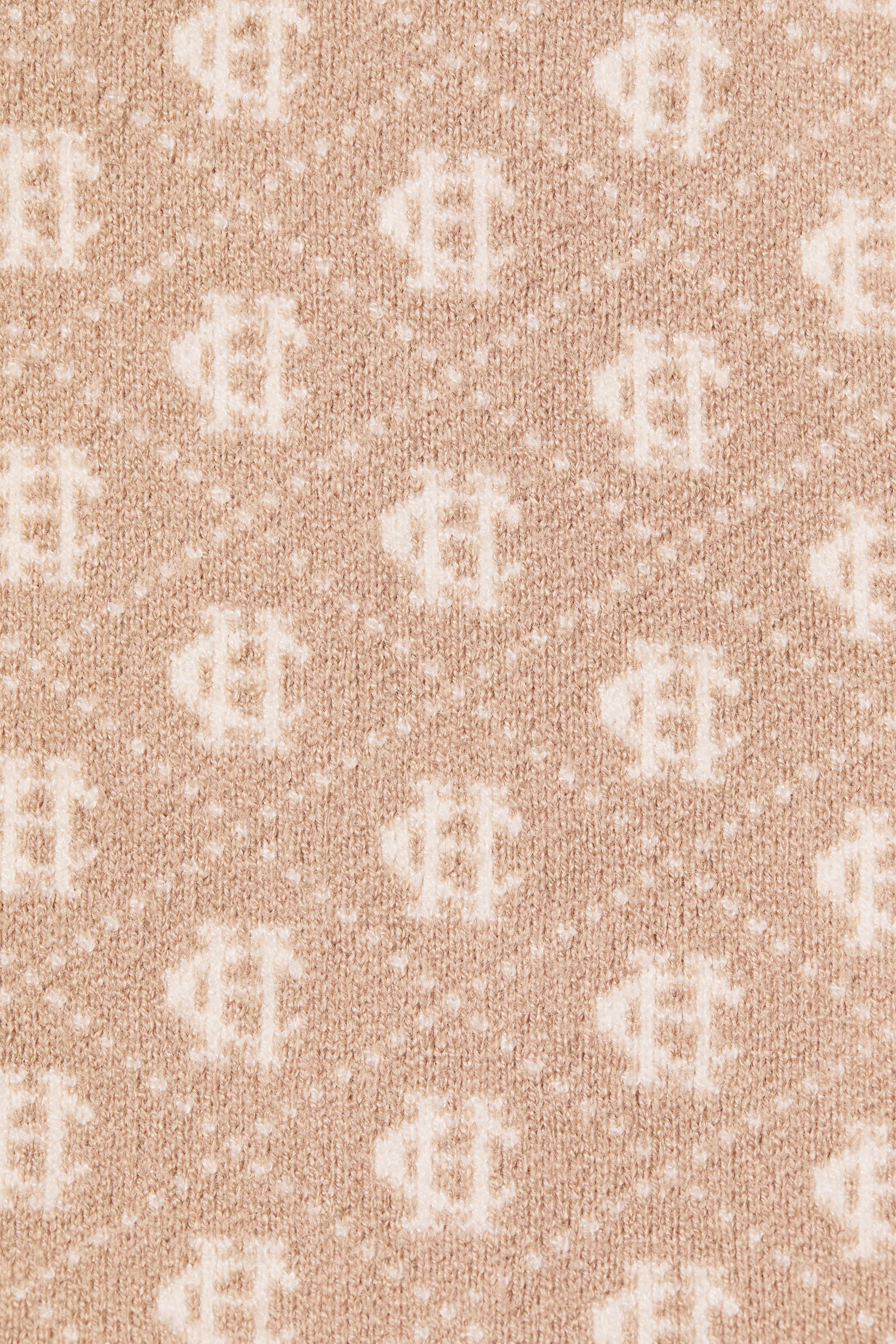 Sleeveless Knitted Monogram Polo (Camel) - Image 6
