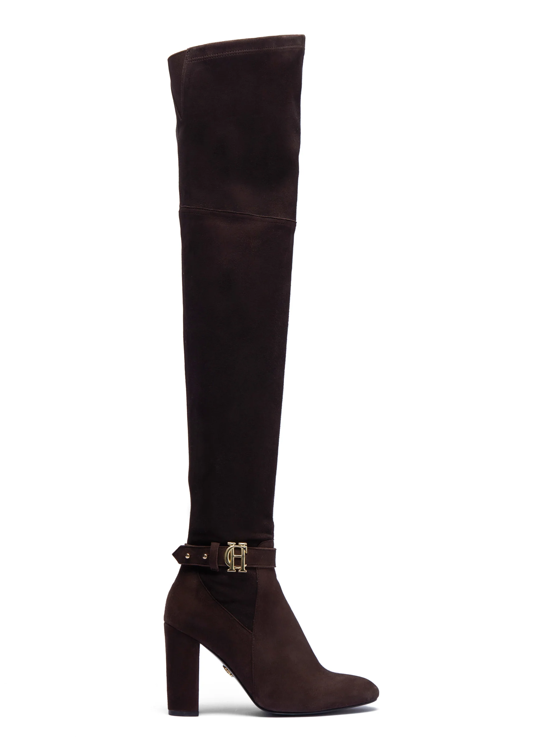 Sloane Over The Knee Boot (Chocolate) - Image 2