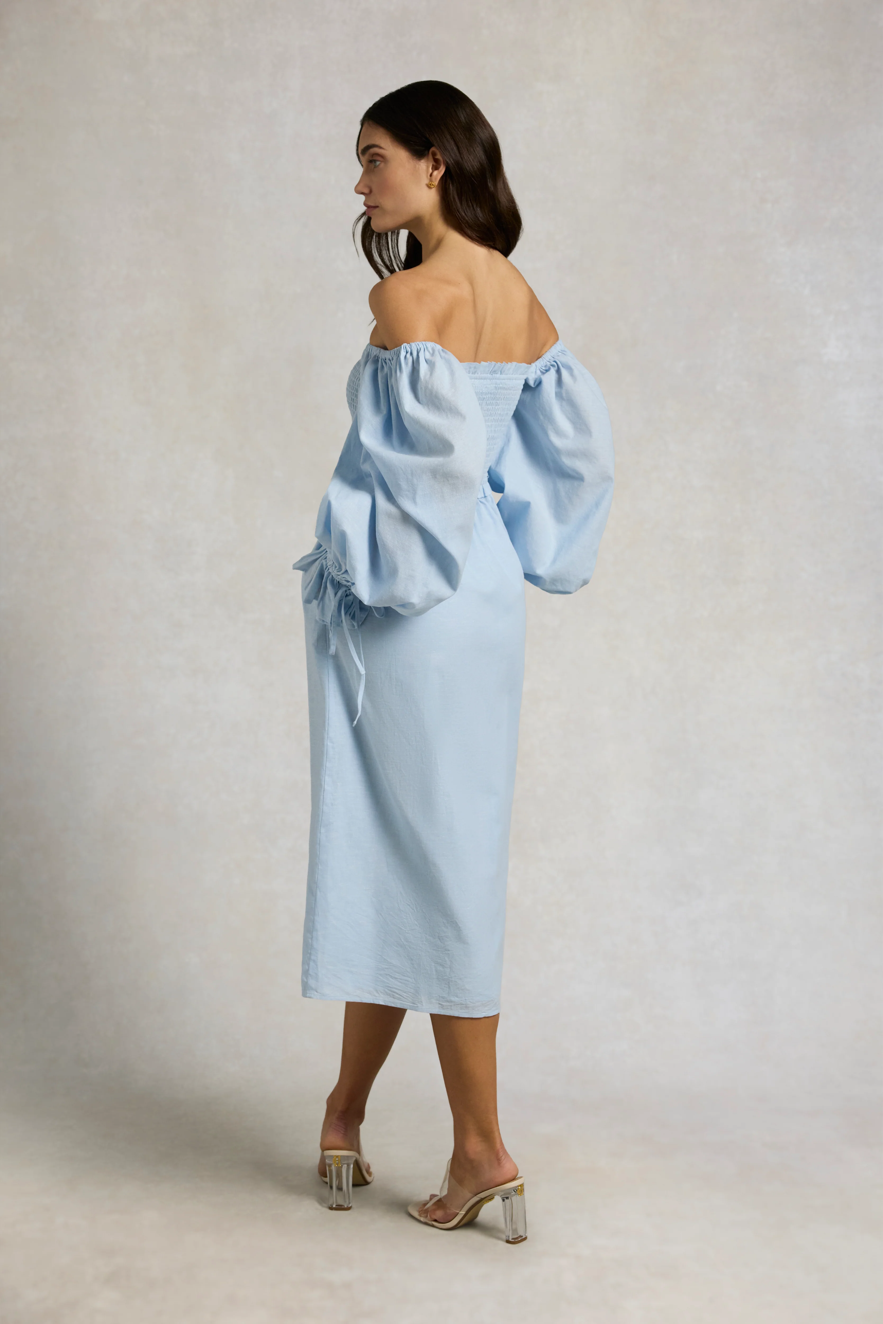 Smock Dress (Pale Blue Chambray) - Image 6