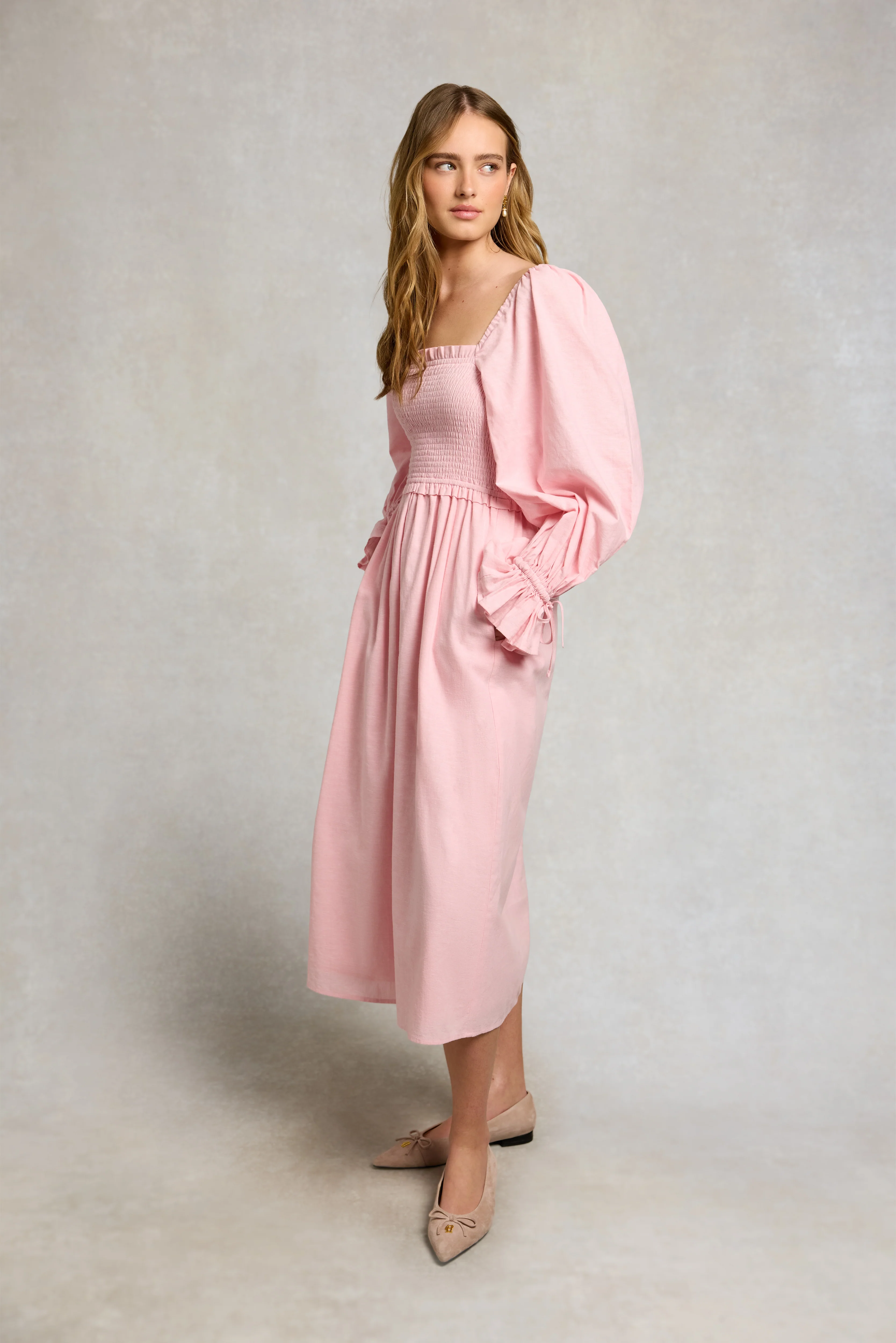 Smock Dress (Pale Pink) - Image 6