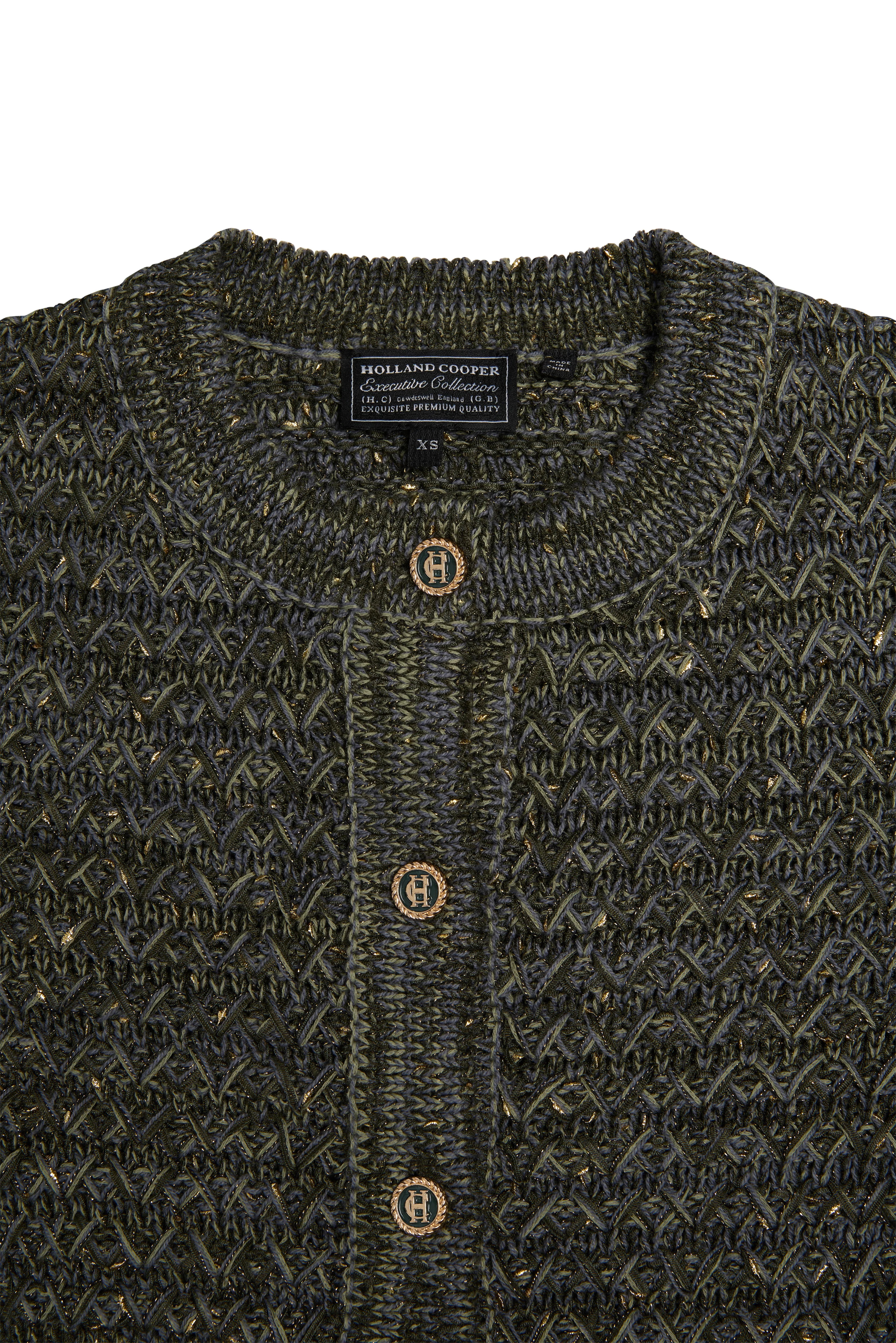 Sofia Knitted Jacket (Green) - Image 6