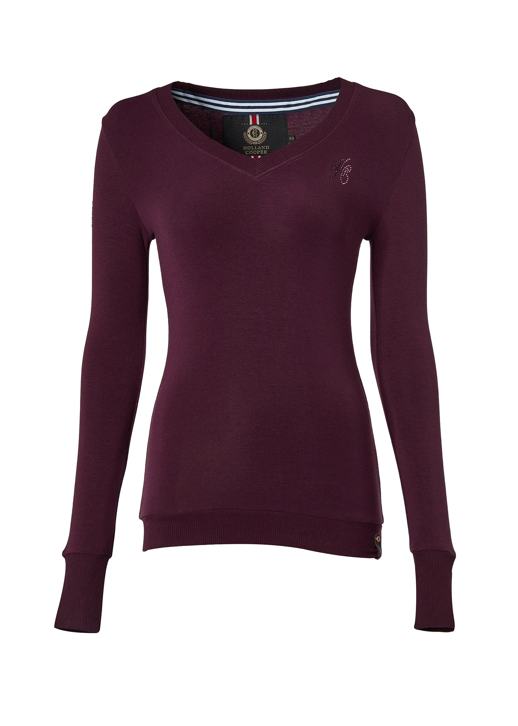 Soft Touch V-Neck (Aubergine) - Image 4