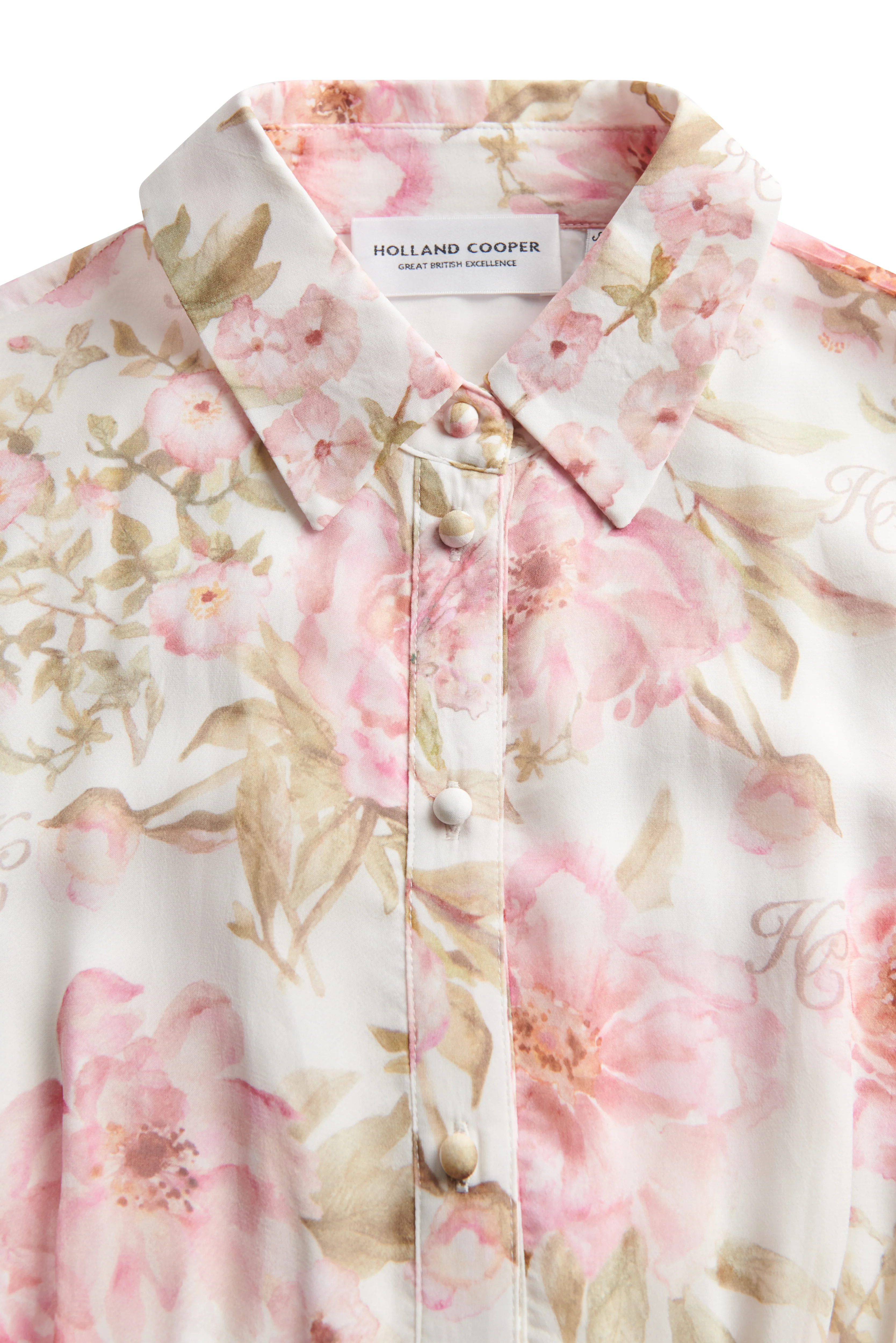 Sorrento Shirt Dress (Peony Ecru Floral) - Image 11