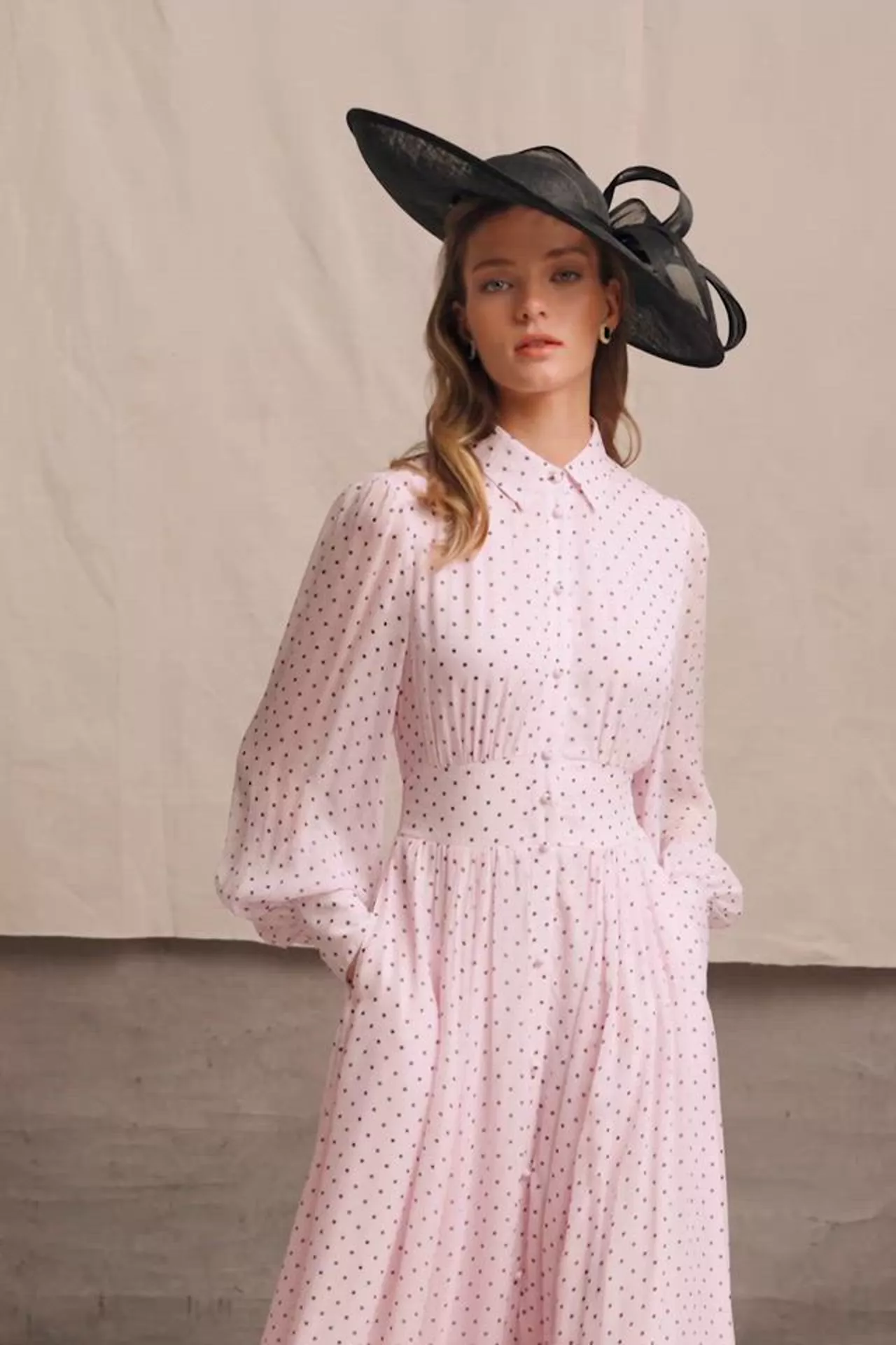 Sorrento Shirt Dress (Pink Polka Dot) - Image 5
