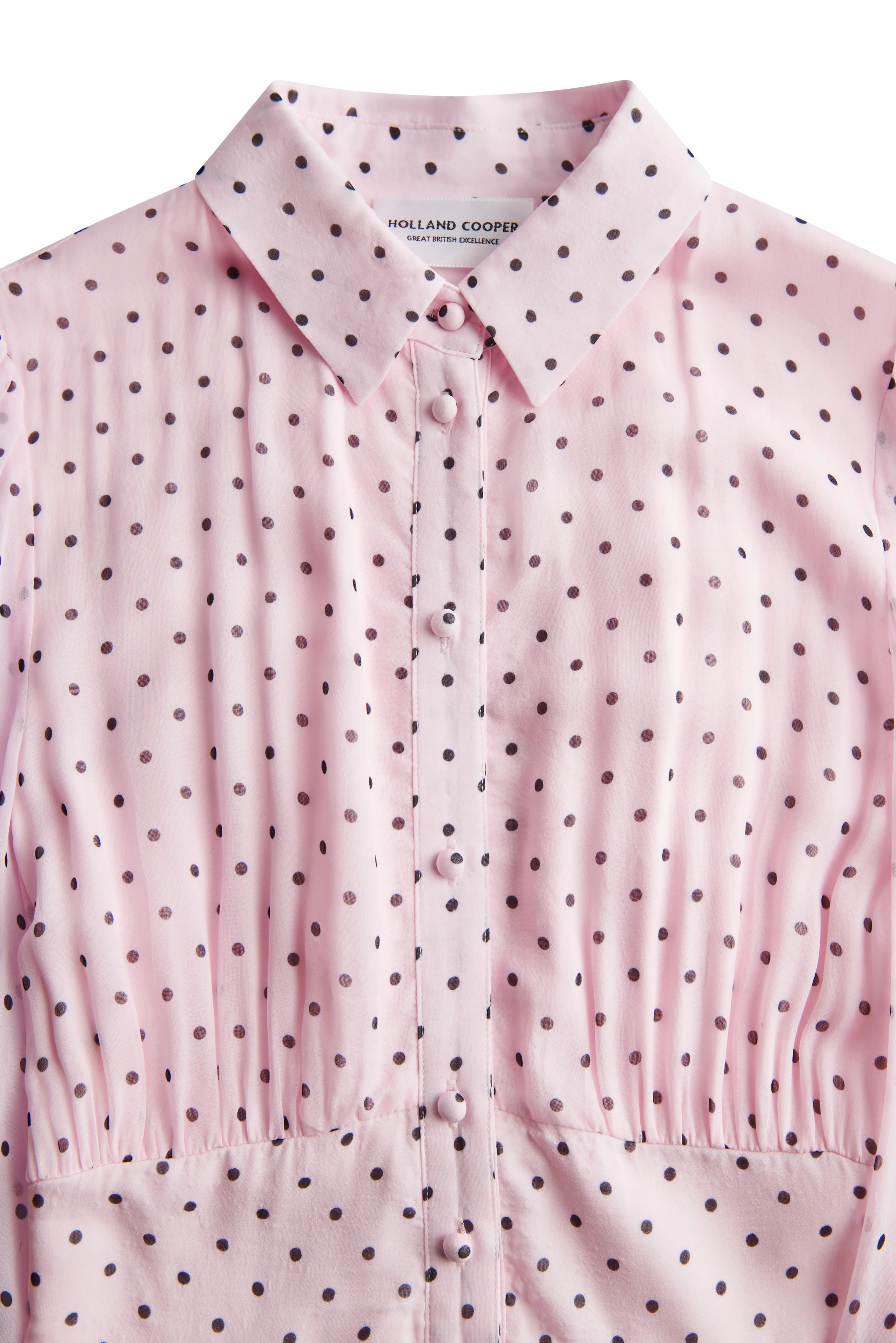 Sorrento Shirt Dress (Pink Polka Dot) - Image 9
