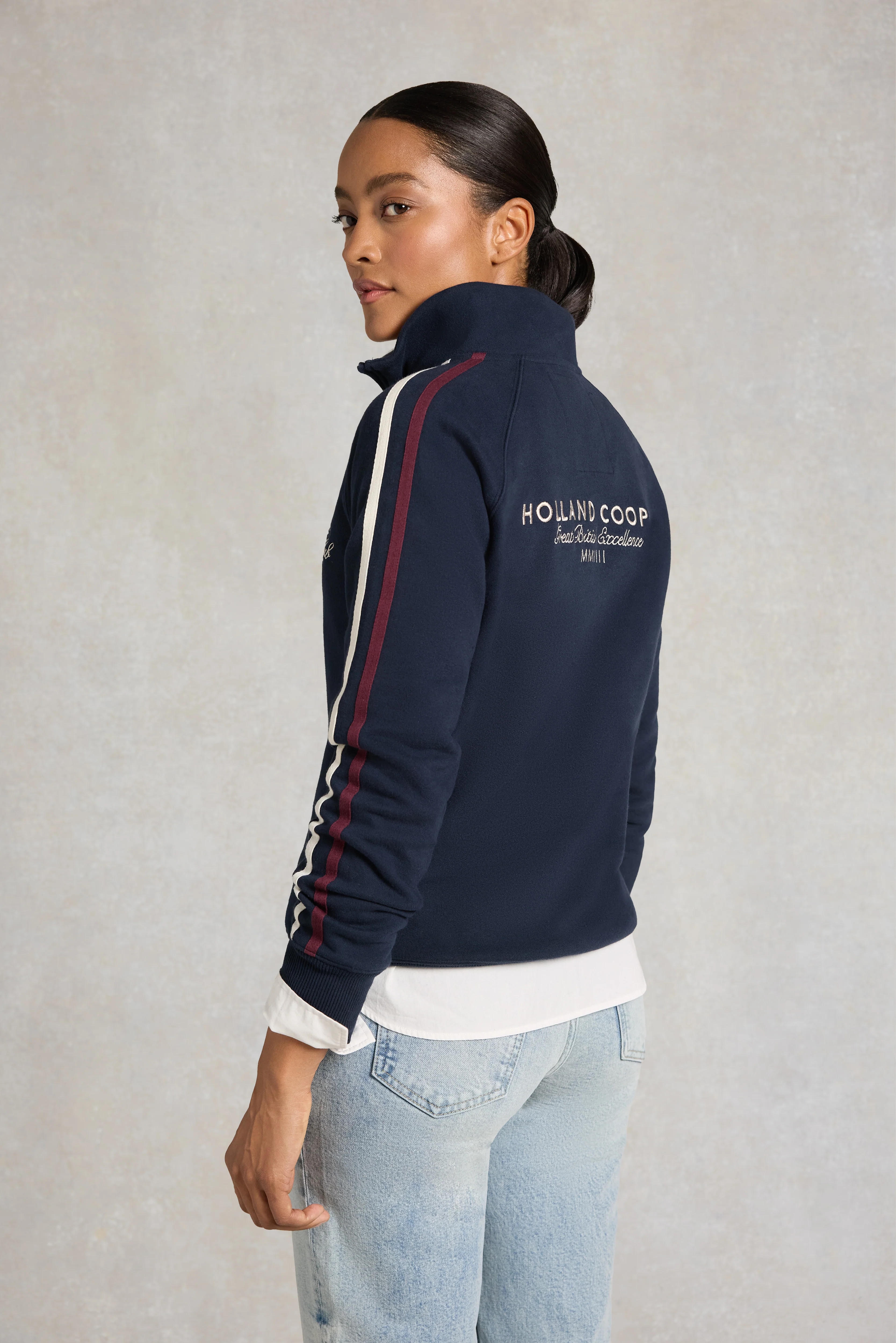 Sporting Quarter Zip Sweat (Ink Navy) - Image 3