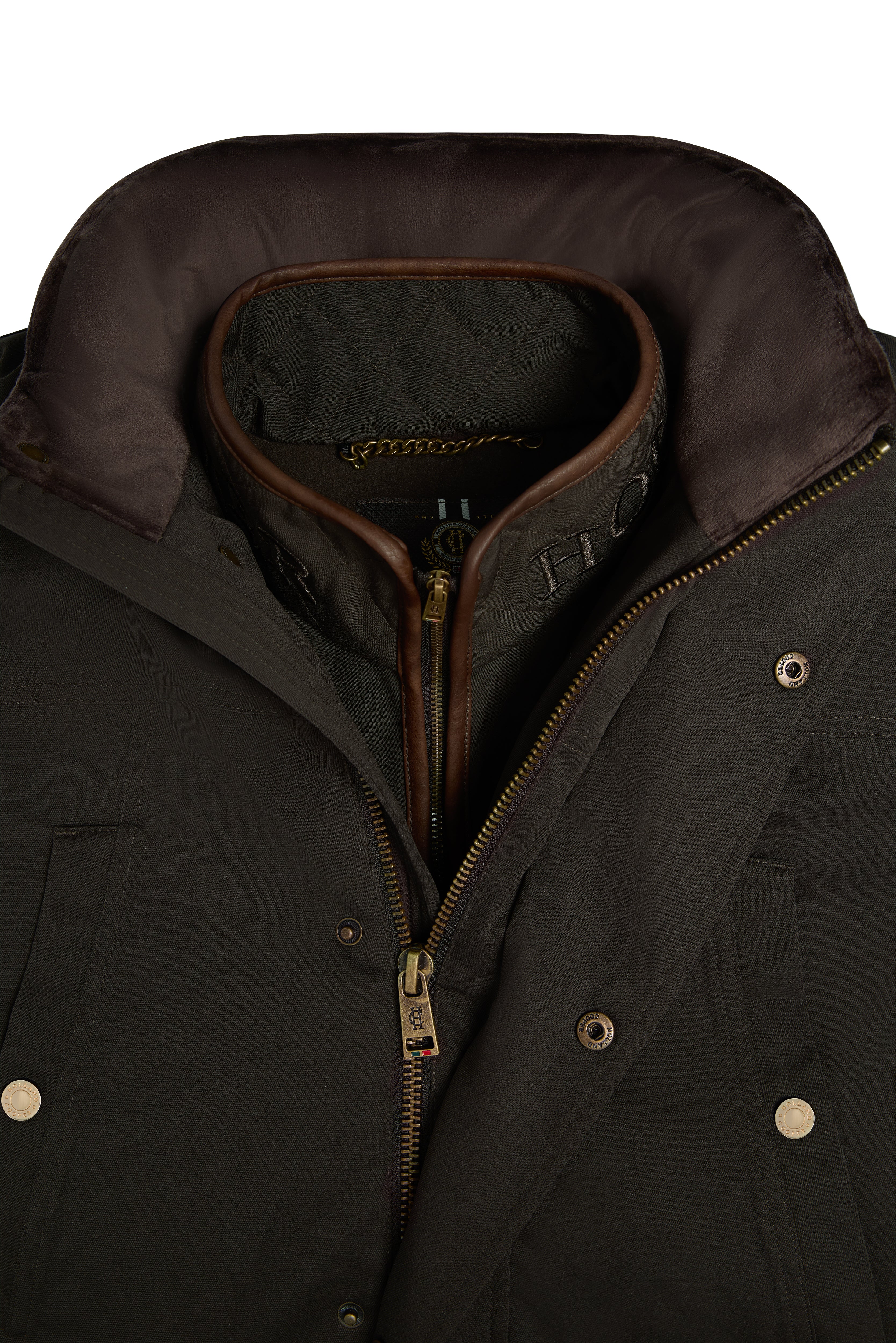 Men's Stamford Field Coat (Chocolate) - Image 10