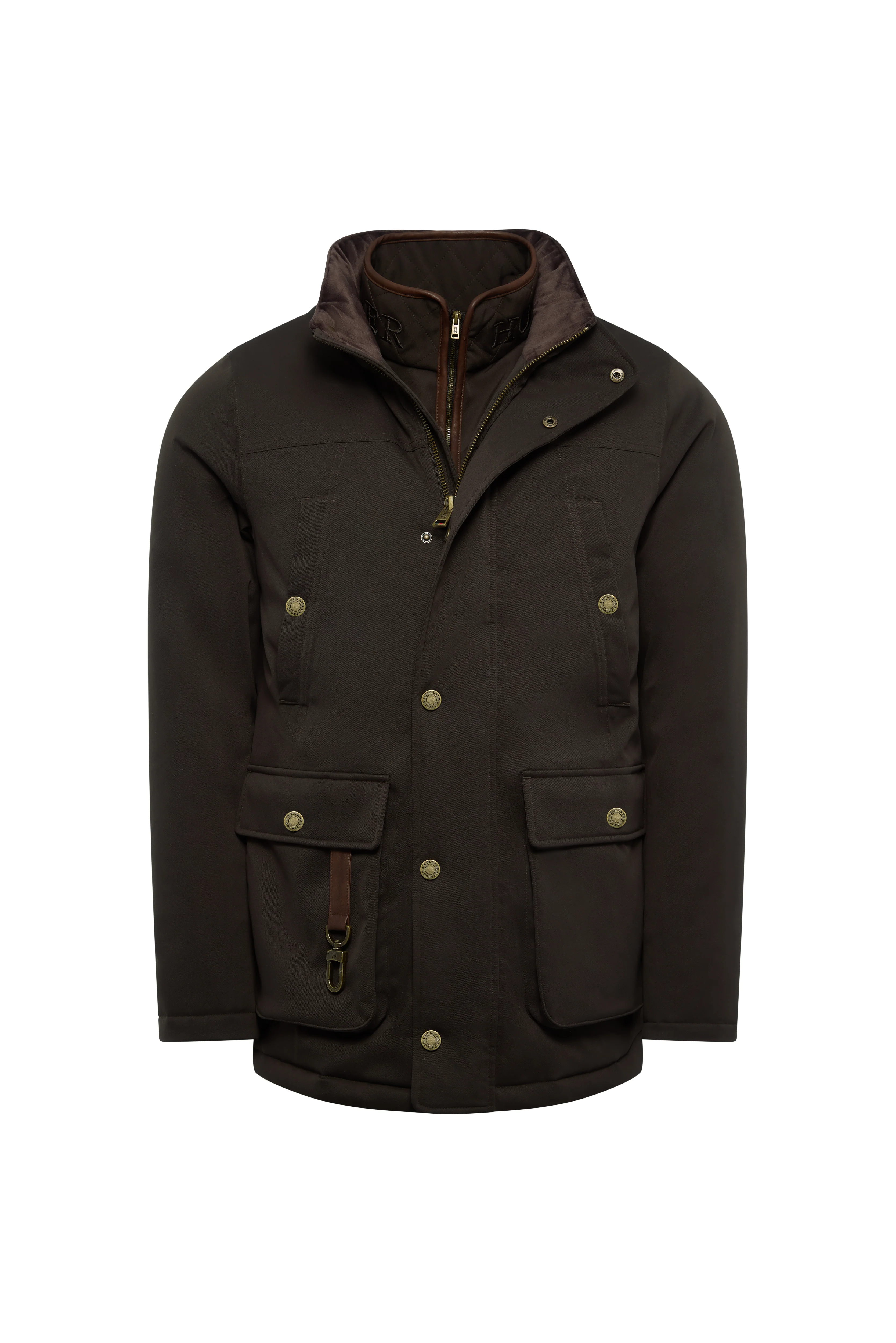 Men's Stamford Field Coat (Chocolate) - Image 9