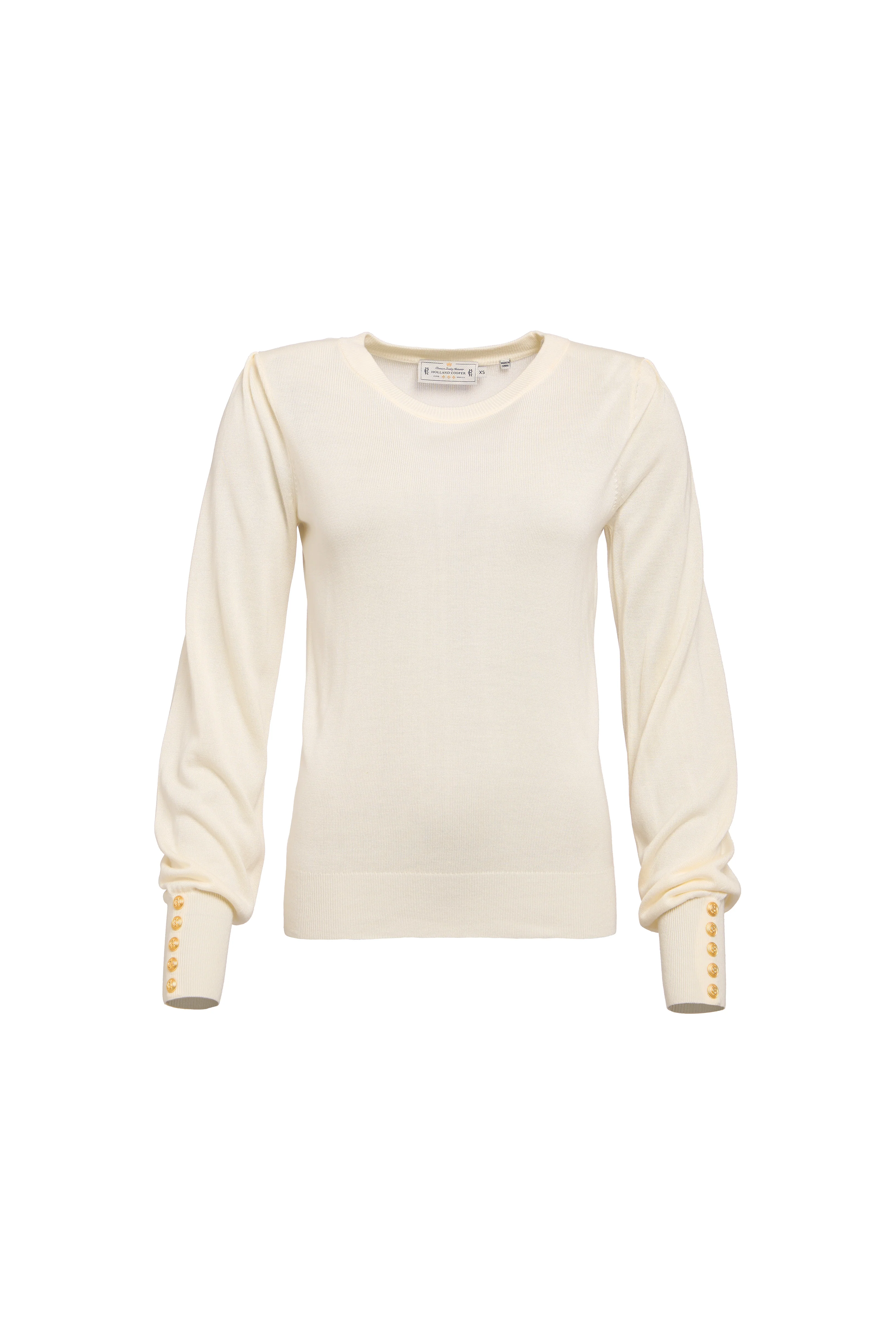 Structured Kelsie Crew Neck Knit (Natural) - Image 6