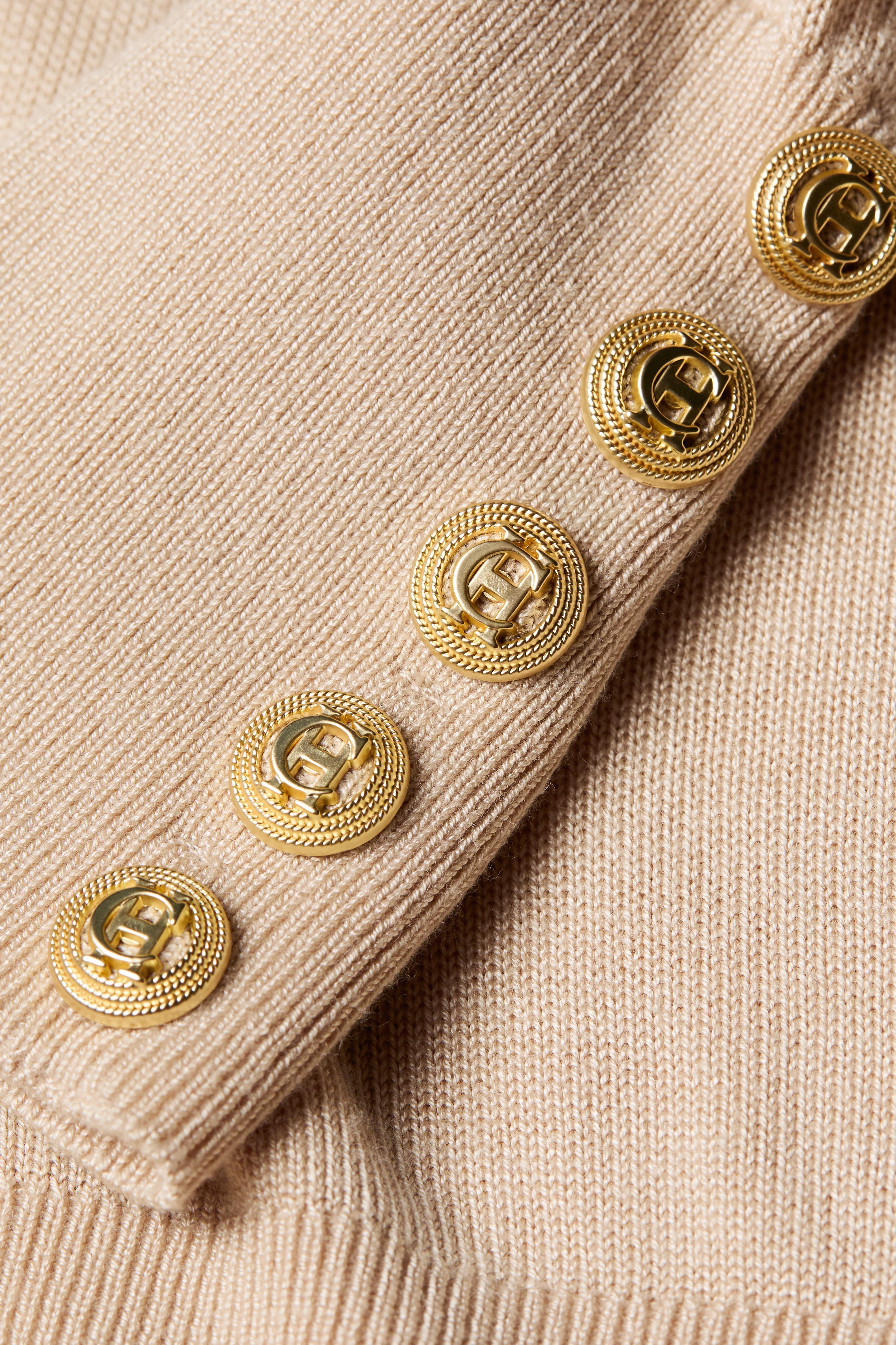 Structured Kelsie Roll Neck Knit (Light Camel) - Image 6