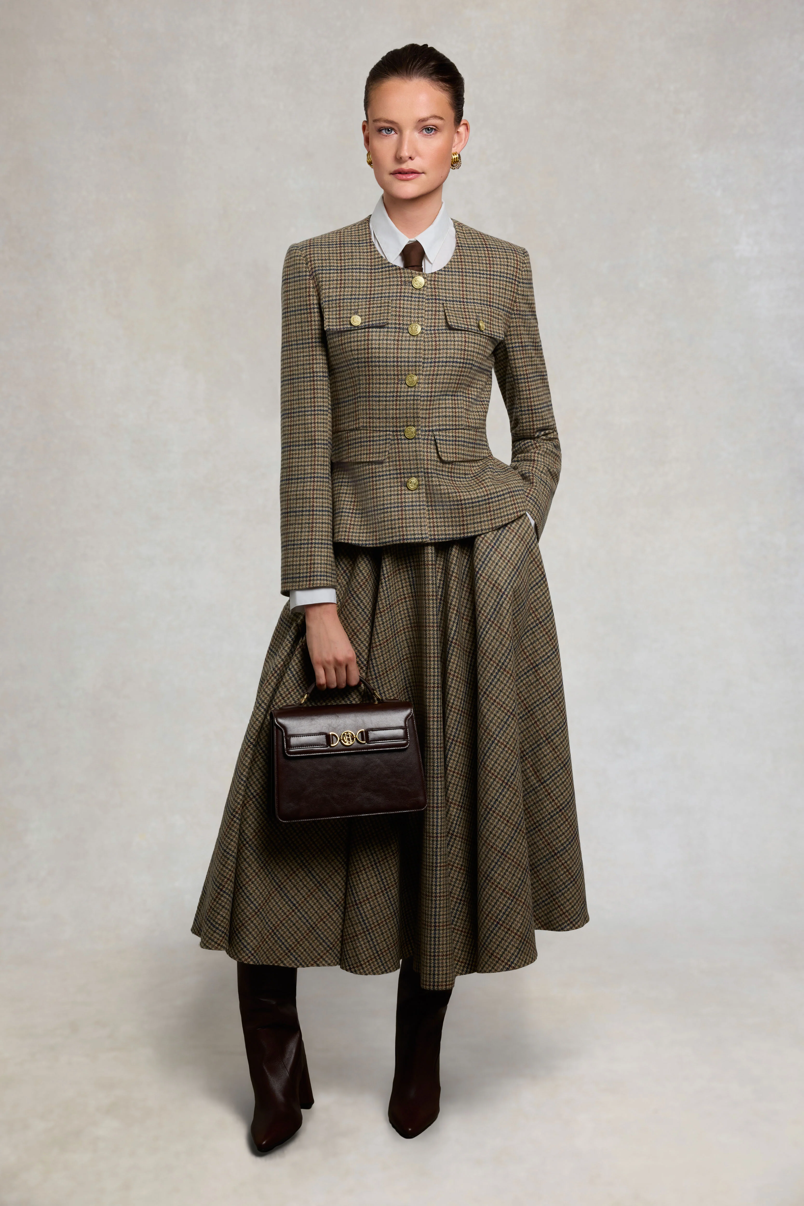 Tailored Peplum Jacket (Millen Gordon Tweed) - Image 3