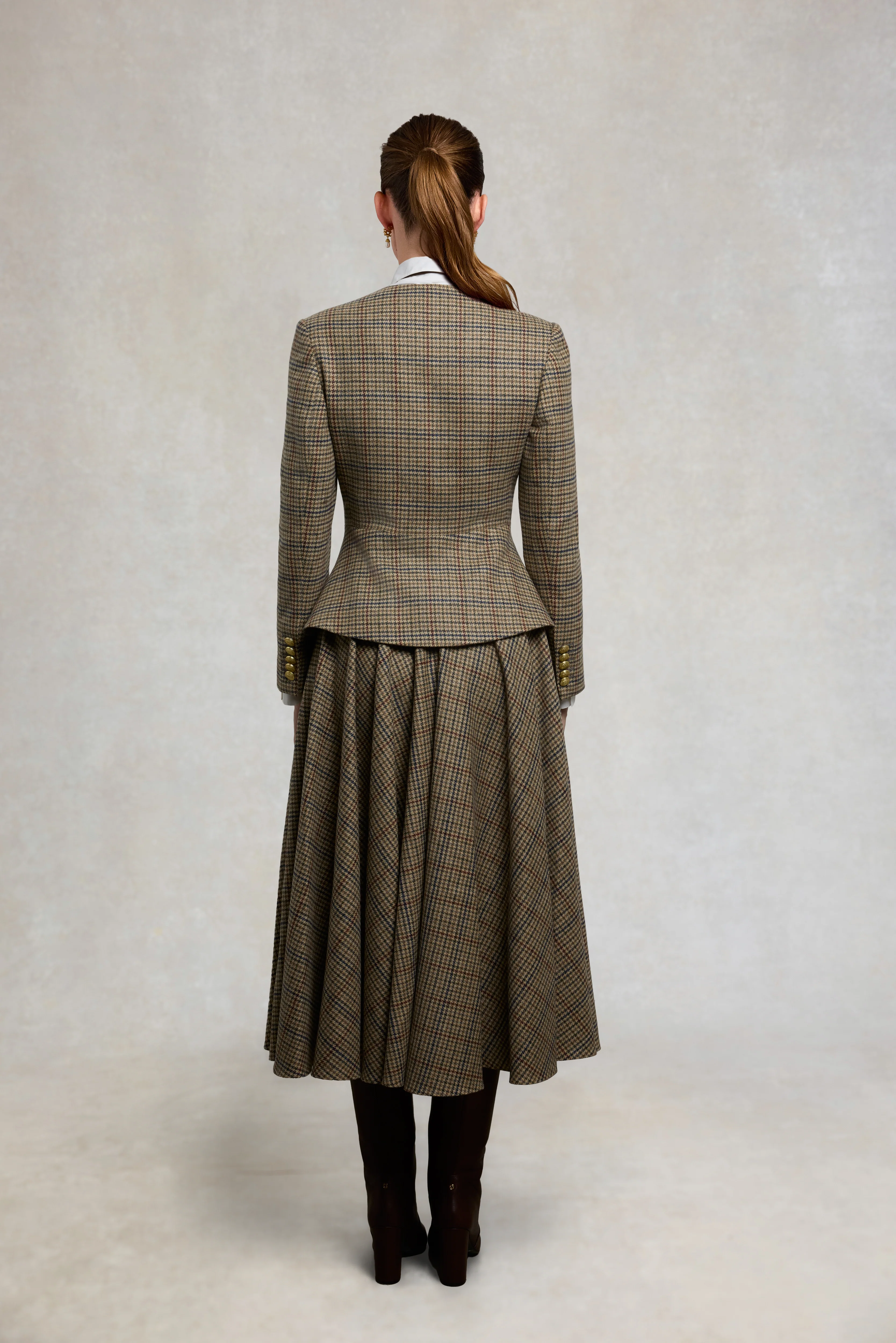 Tailored Peplum Jacket (Millen Gordon Tweed) - Image 6