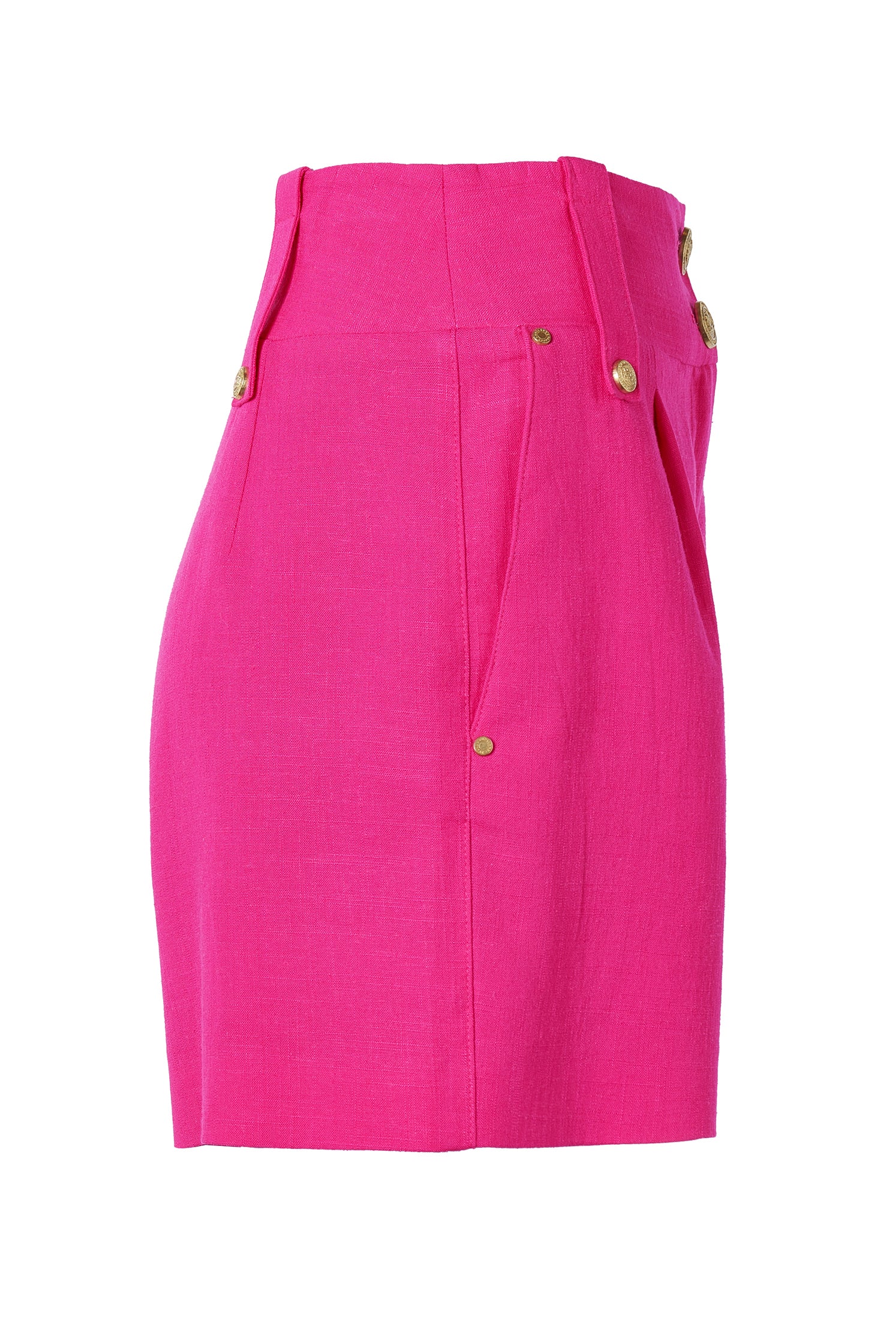 Tailored Short (Hot Pink Linen) - Image 8