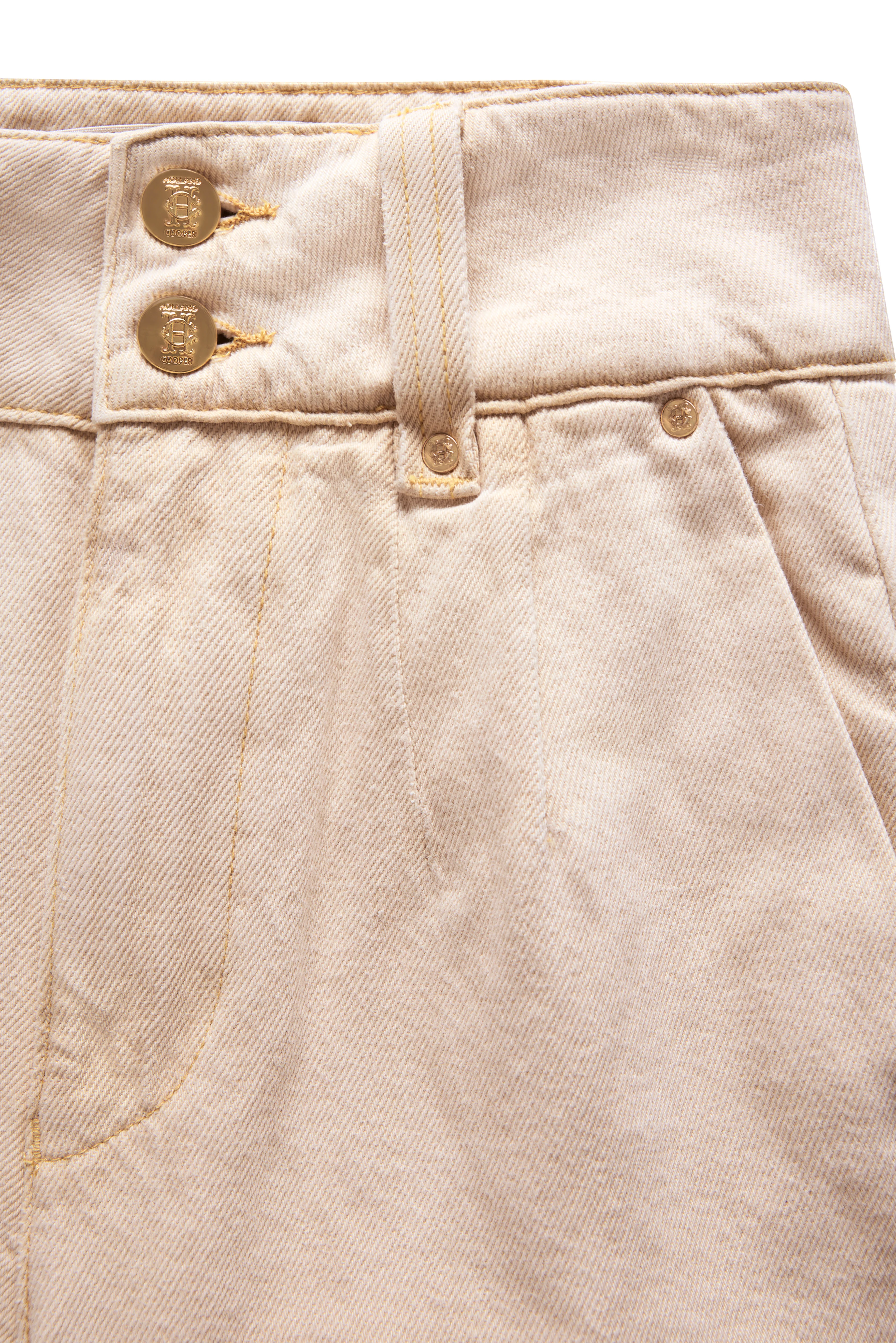 Tailored Wide Leg Jean (Taupe) - Image 6
