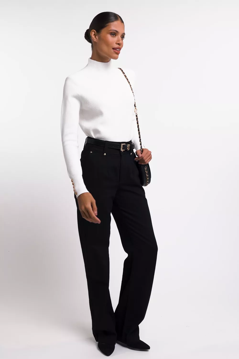 Tara High Neck Knit (Natural) - Image 5