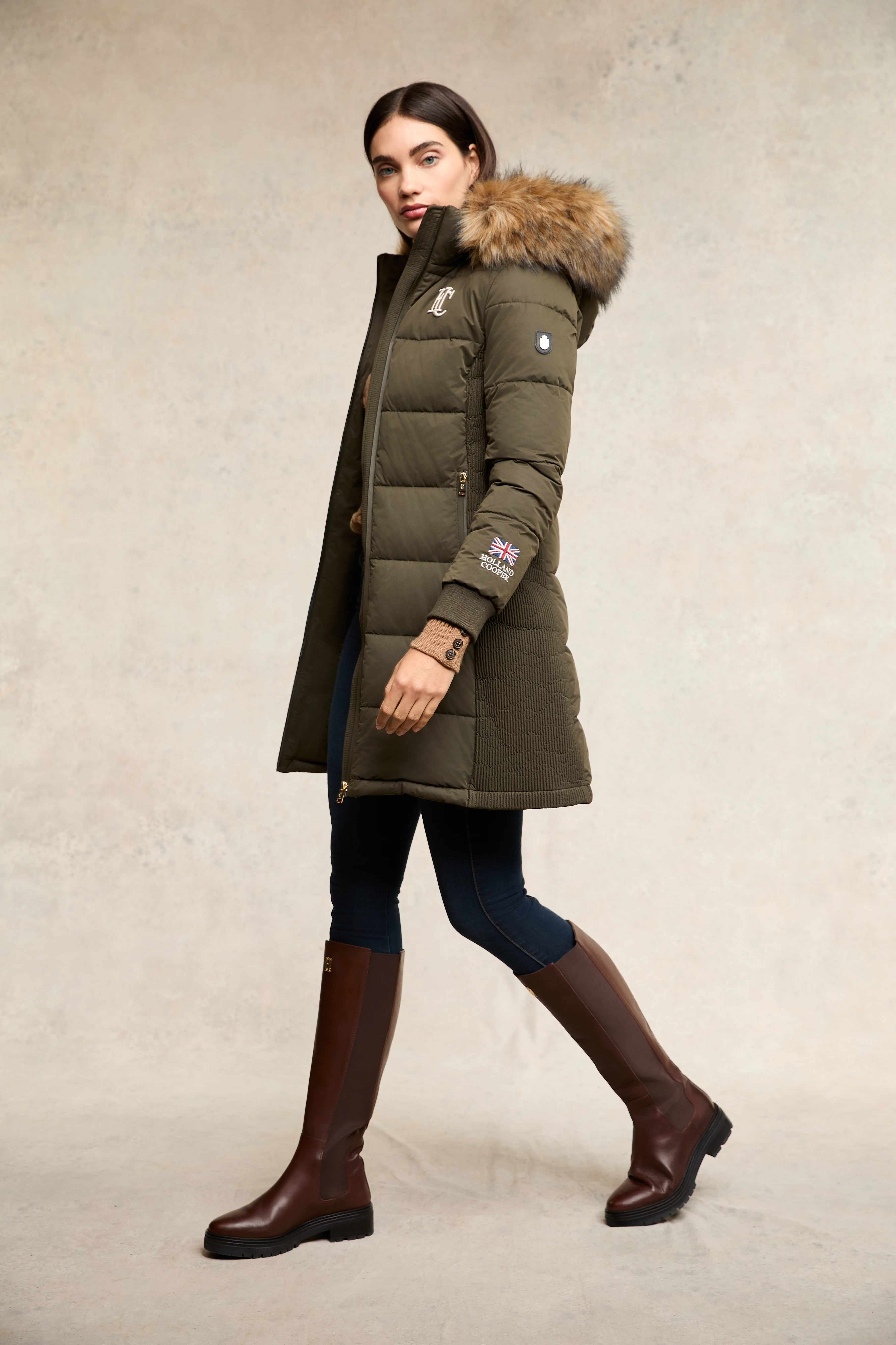 Team Padded Coat (Khaki) - Image 3