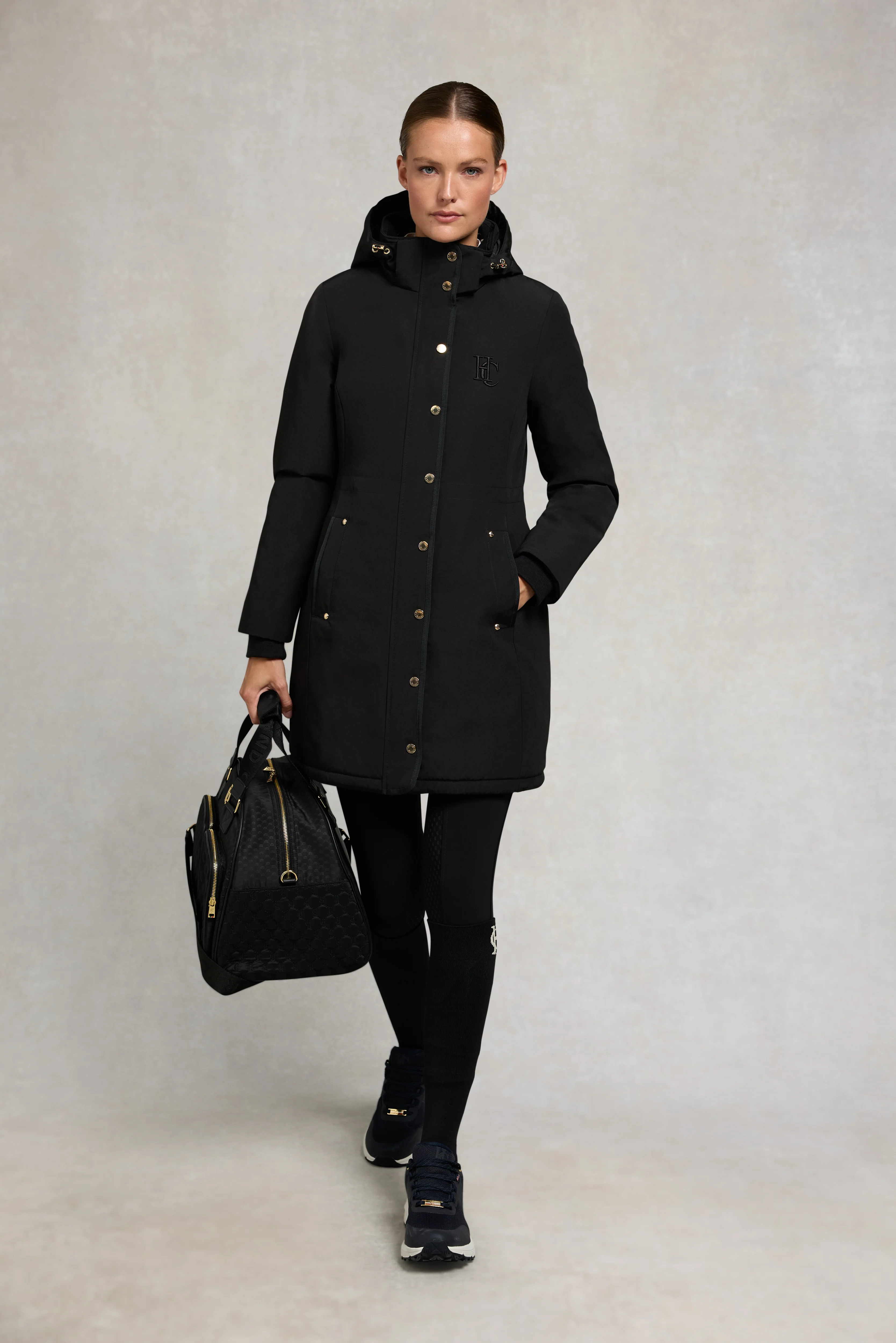 Team Waterproof Coat (Black) - Image 3