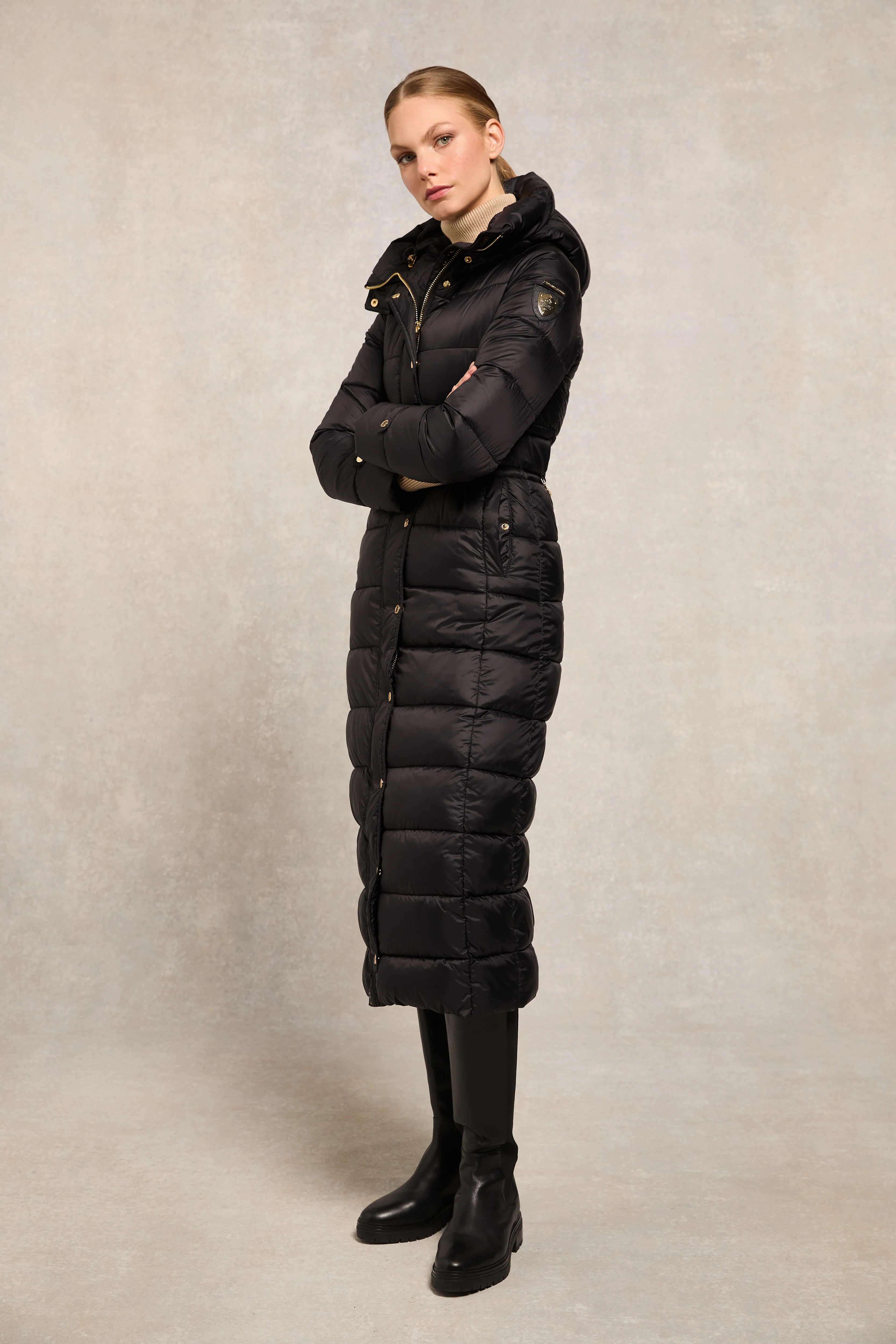 The Arosa Longline Coat (Black) - Image 5
