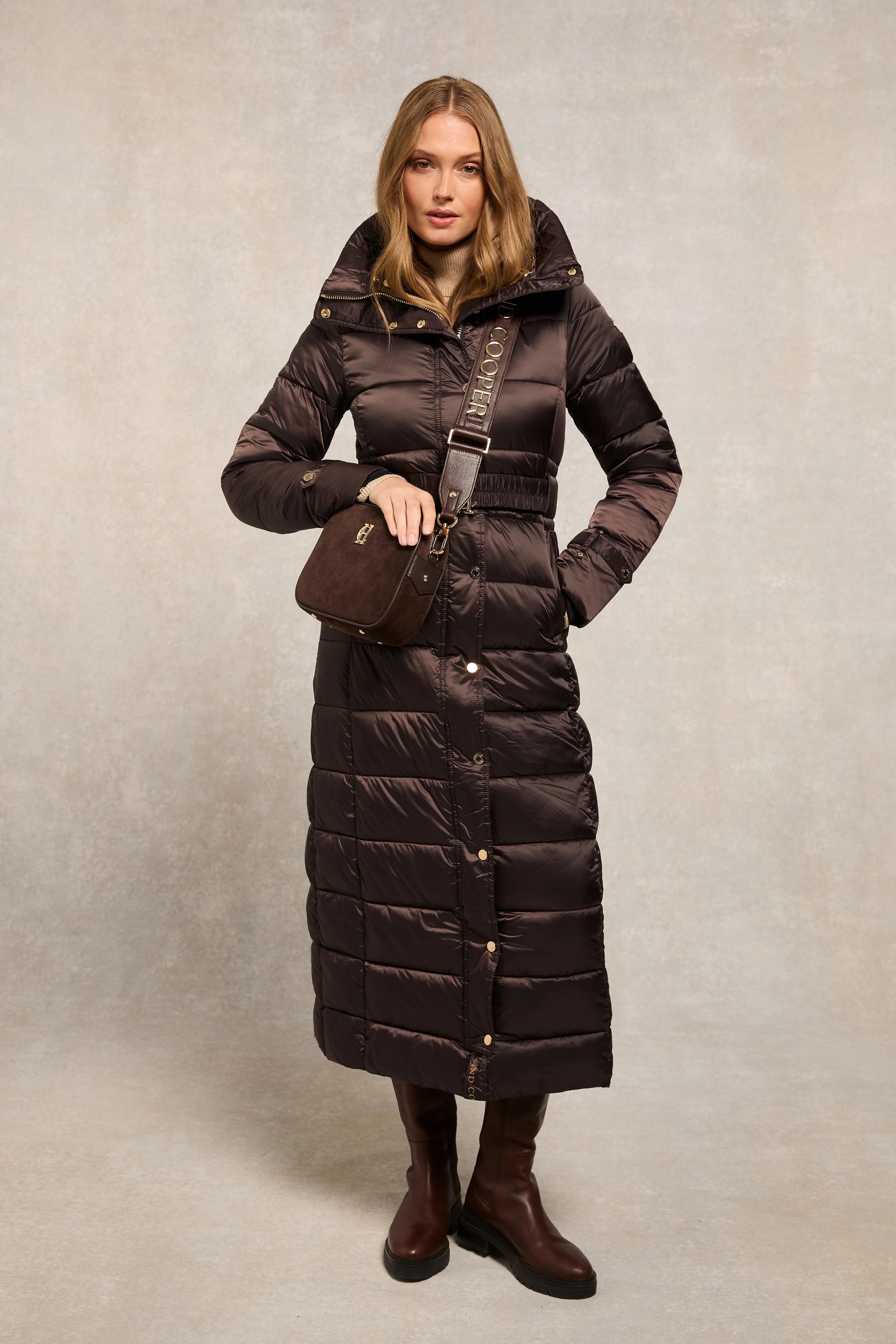 The Arosa Longline Coat (Chocolate) - Image 10