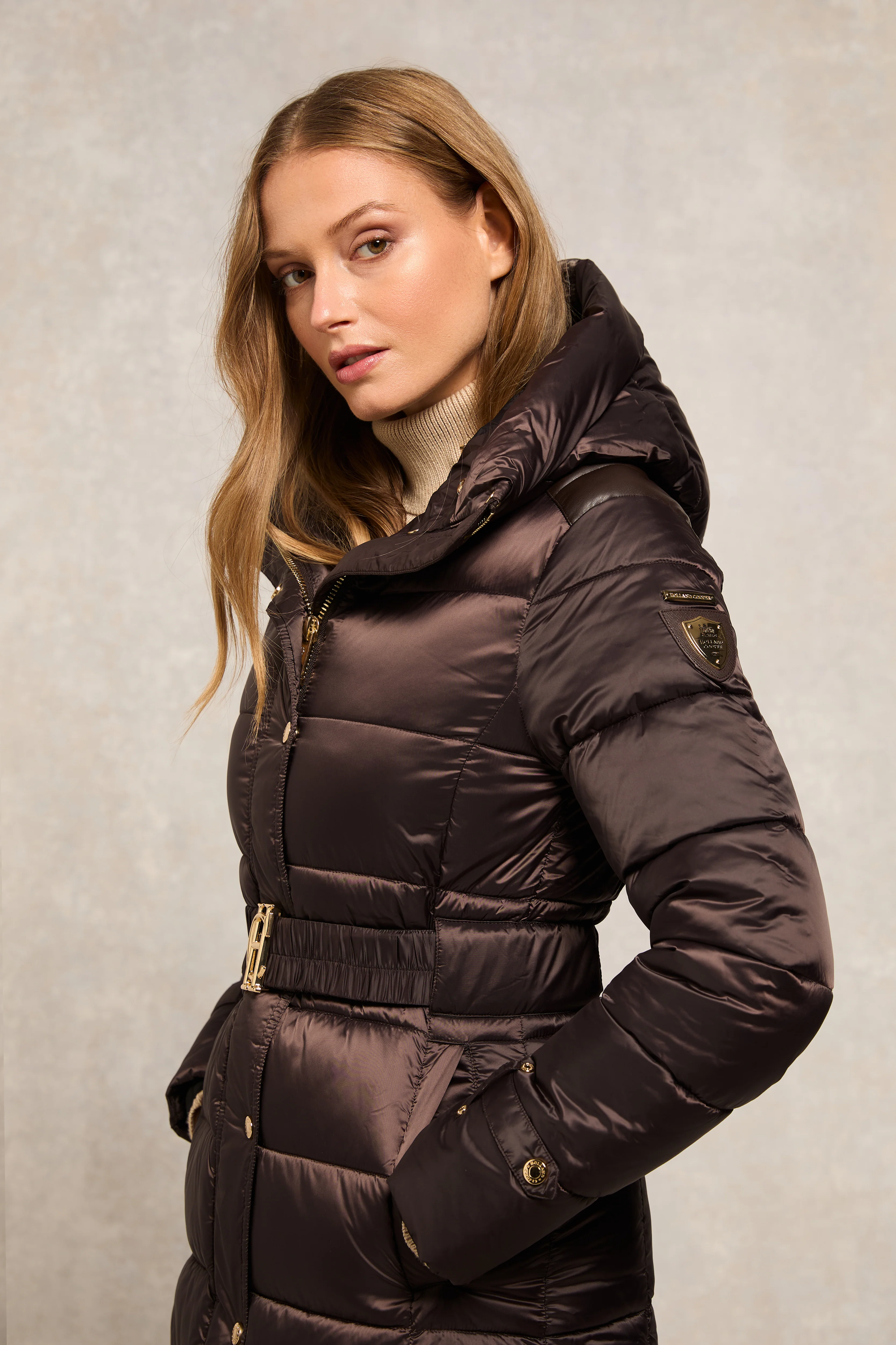 The Arosa Longline Coat (Chocolate) - Image 3