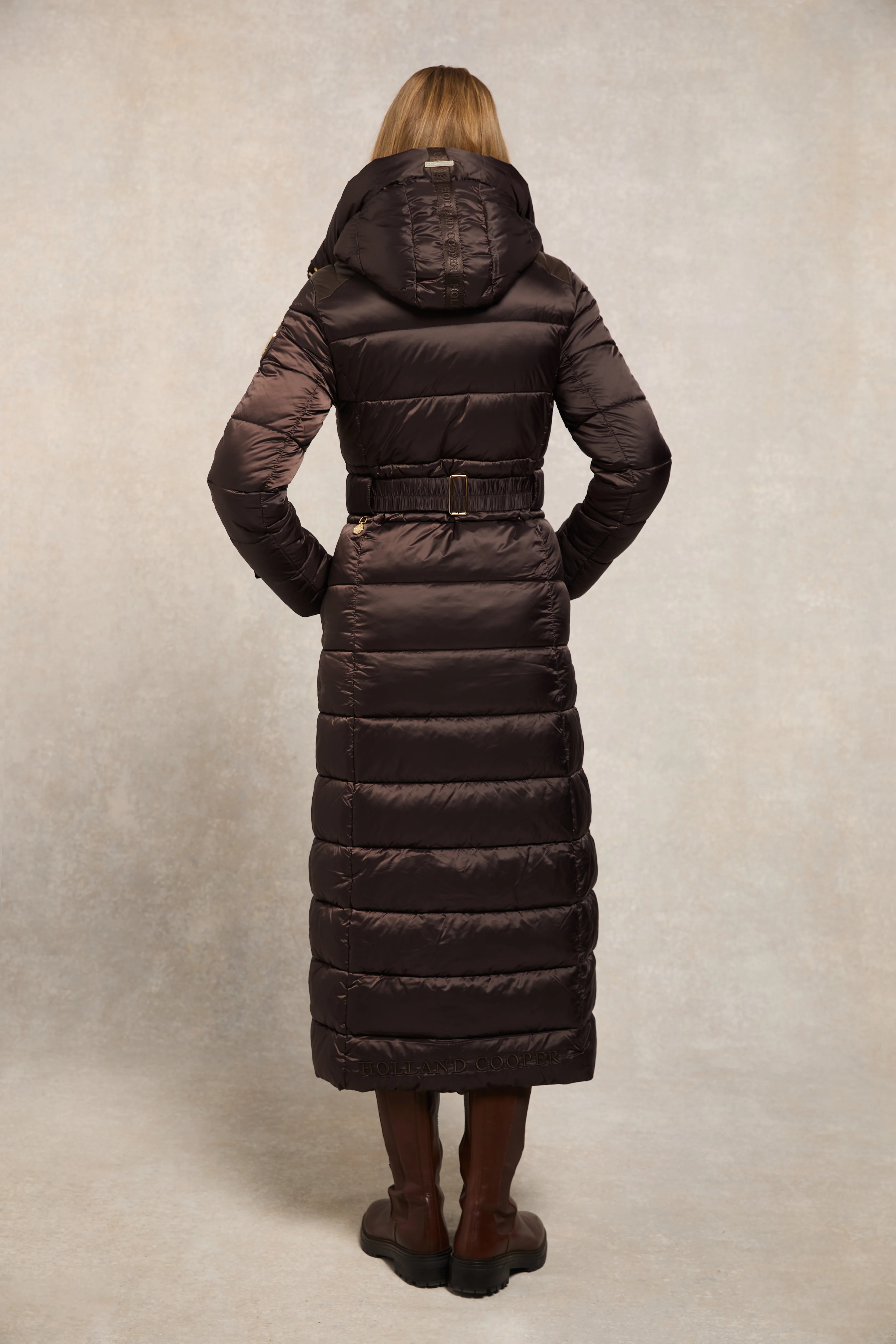 The Arosa Longline Coat (Chocolate) - Image 6