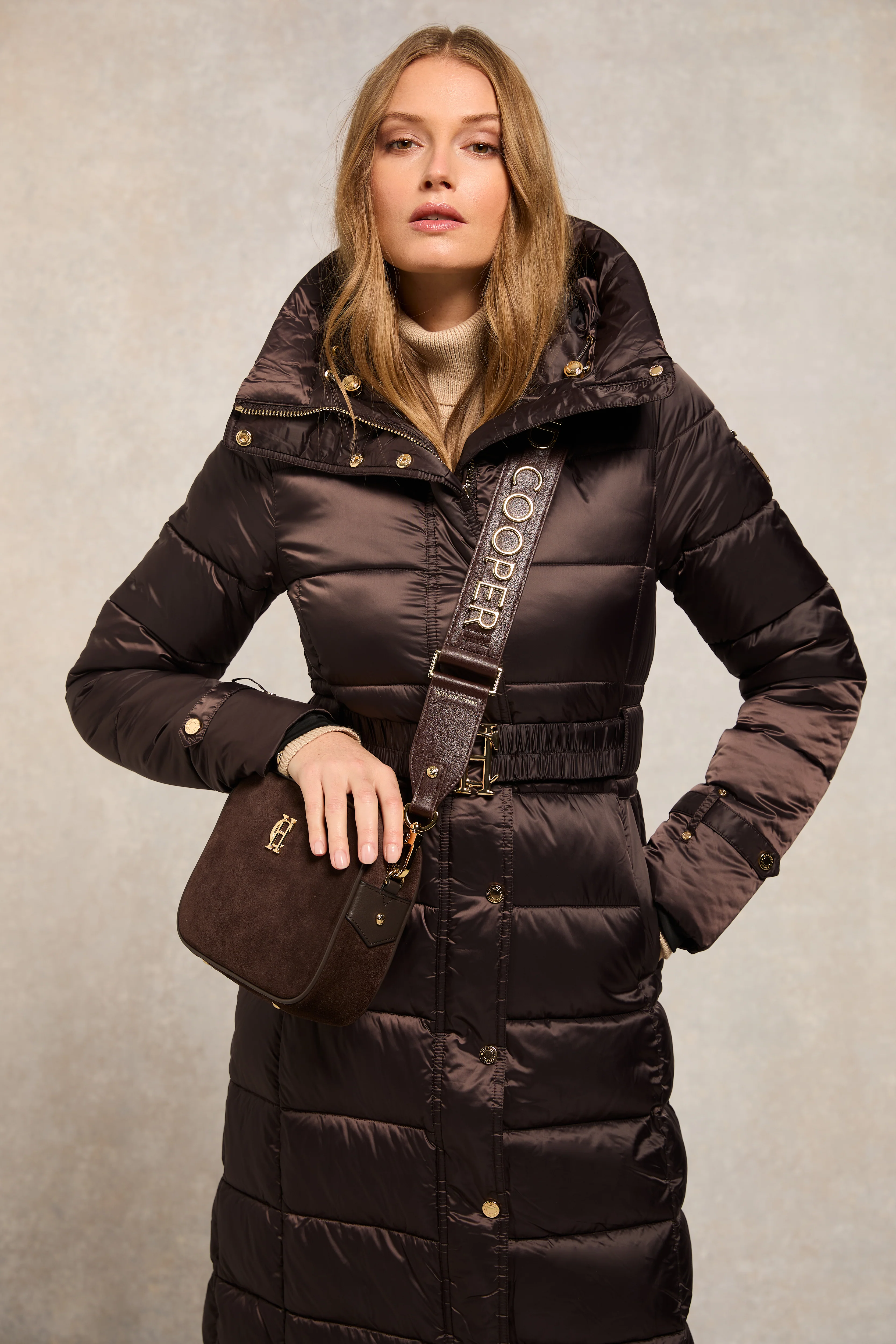 The Arosa Longline Coat (Chocolate) - Image 8