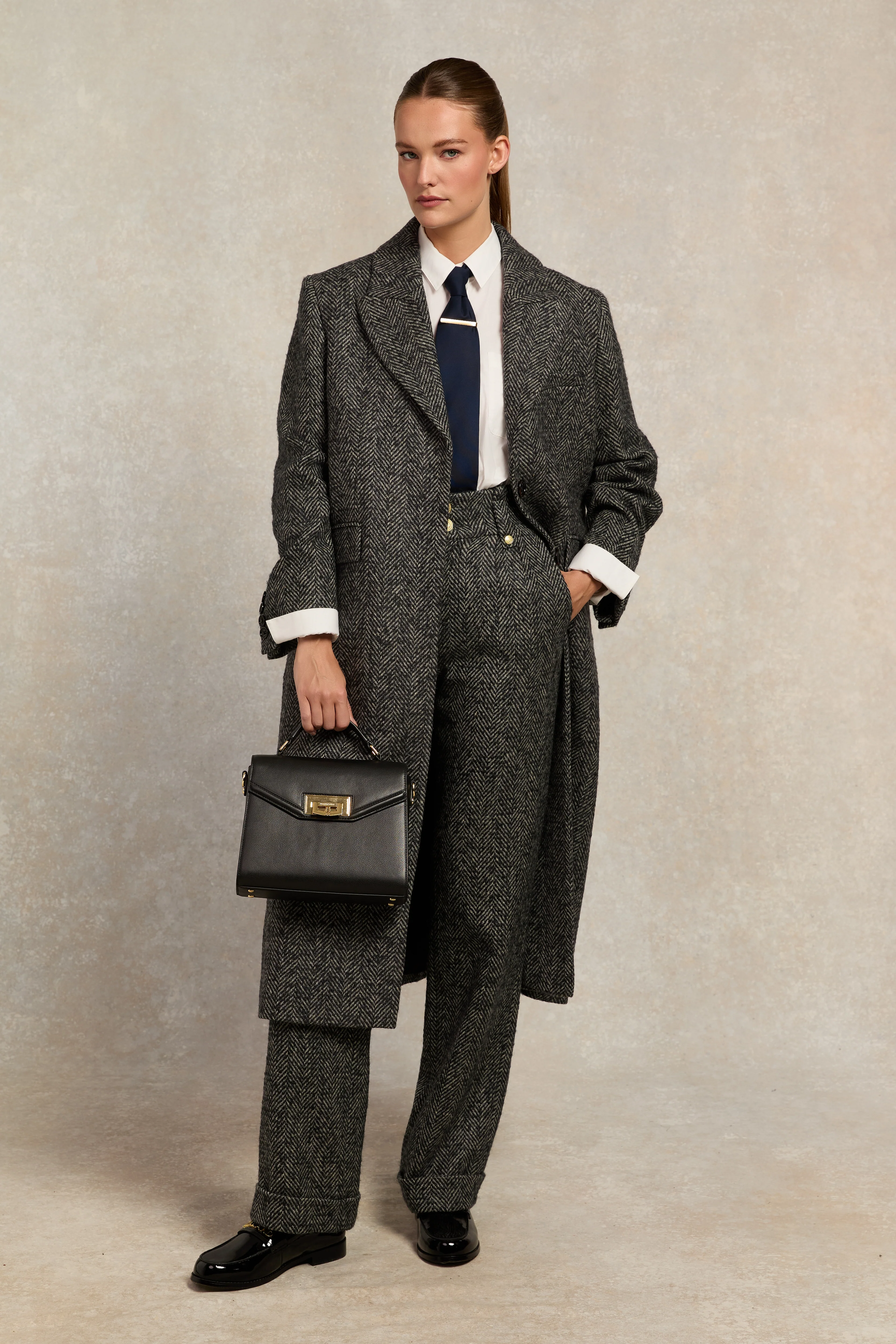 The Ebony Herringbone Suit Set - Image 2